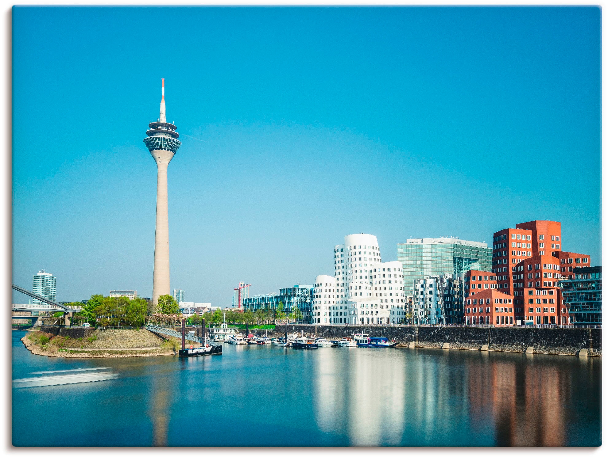 Artland Wandbild »Düsseldorf Medienhafen 2«, Deutschland, (1 St.), als Alubild, Leinwandbild, Wandaufkleber oder Poster in versch. Größen