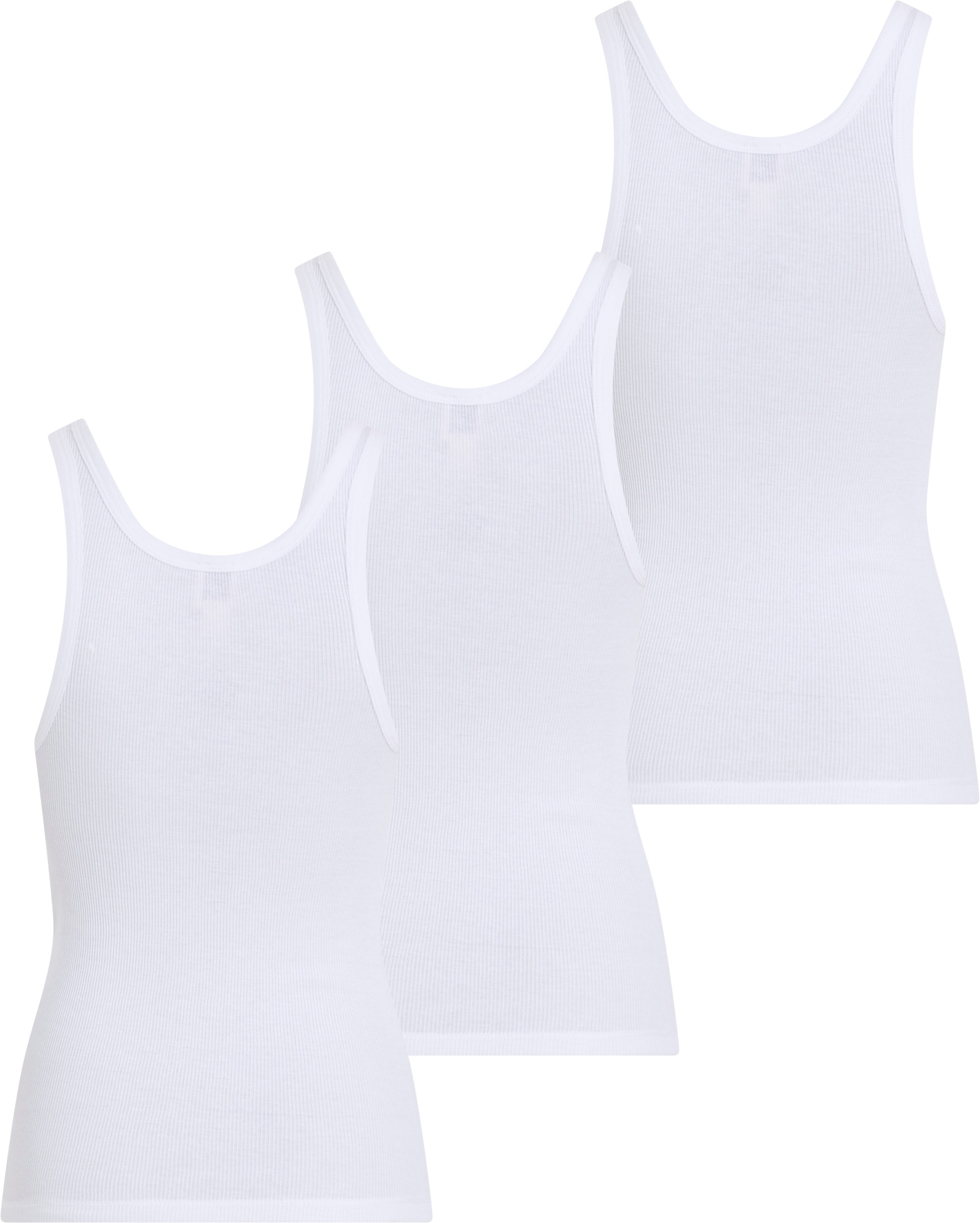 Calvin Klein Underwear Tanktop »SCOOP NECK COTTON TANK 3PK«, (Packung, 3 tlg., 3er-Pack), mit Logostickerei