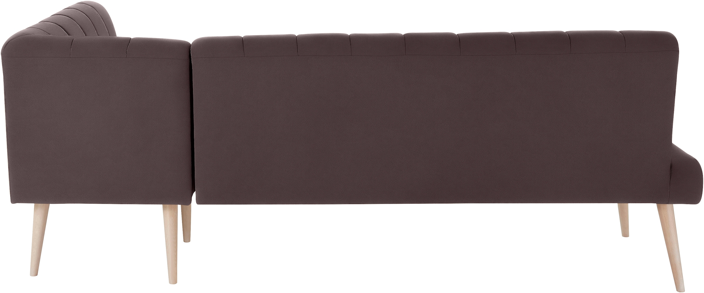 exxpo - sofa fashion Eckbank »Costa, moderne Rückensteppung, bequem und elegant, hoher Holzfuß« hochwertig verarbeitet, Frei im Raum stellbar