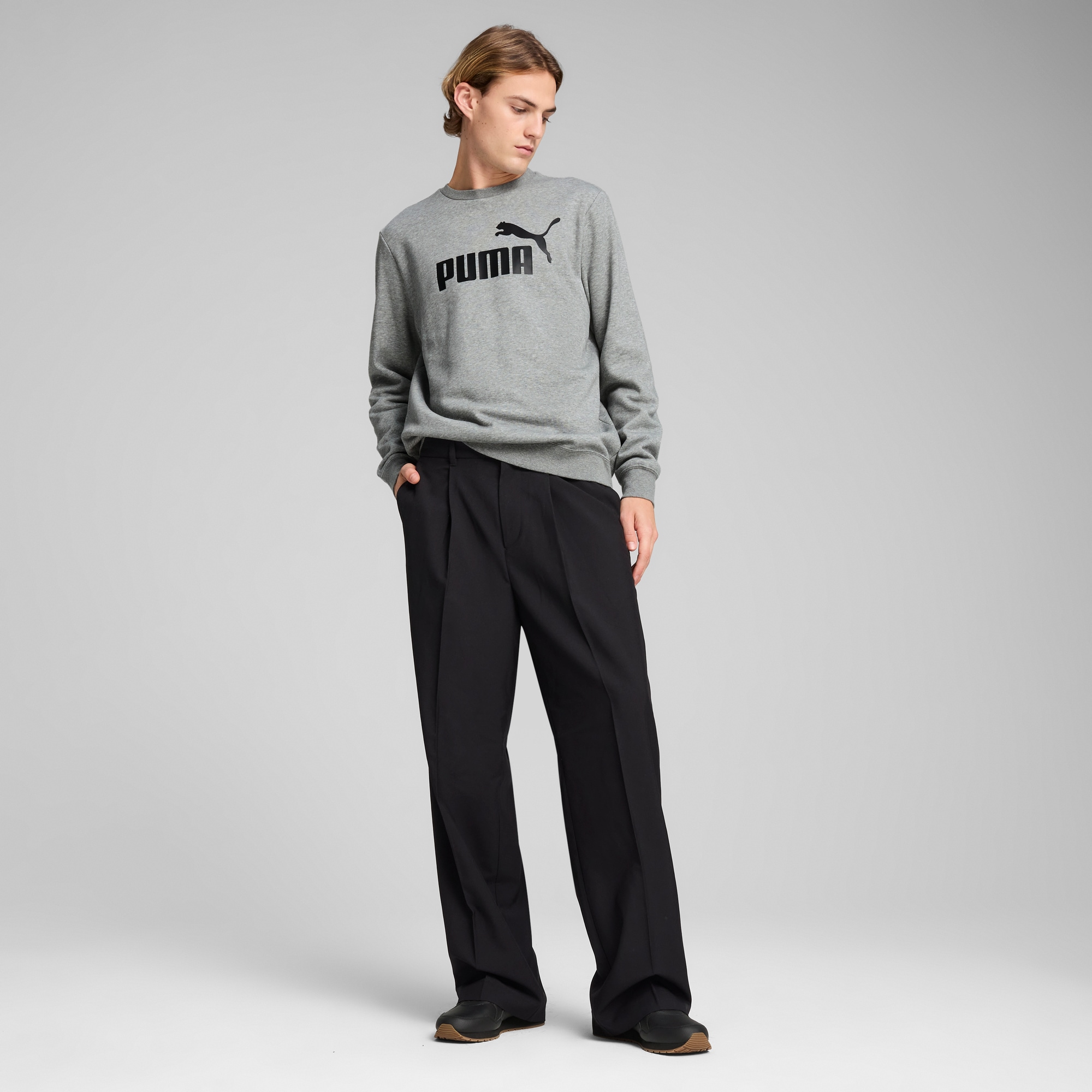PUMA Langarmshirt »ESS NO. 1 LOGO CREW FL«