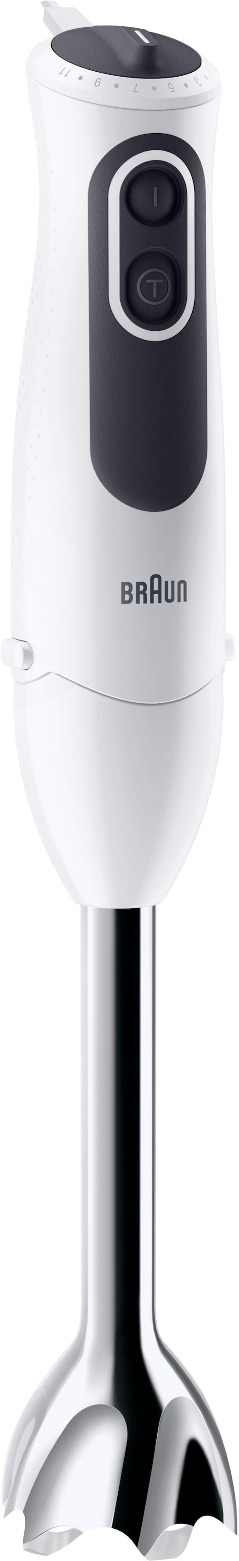 Braun Stabmixer »MQ 3135 WH Sauce MultiQuick 3«, 750 W, mit Schneebesen, 500 ml Zerkleinerer und 600 ml Mixbecher