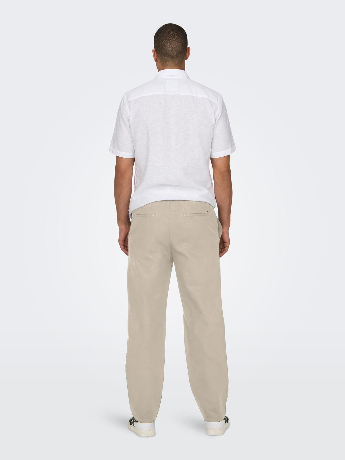ONLY & SONS Trainingshose »ONSSINUS LOOSE 0007 COT LIN PANT NOOS«