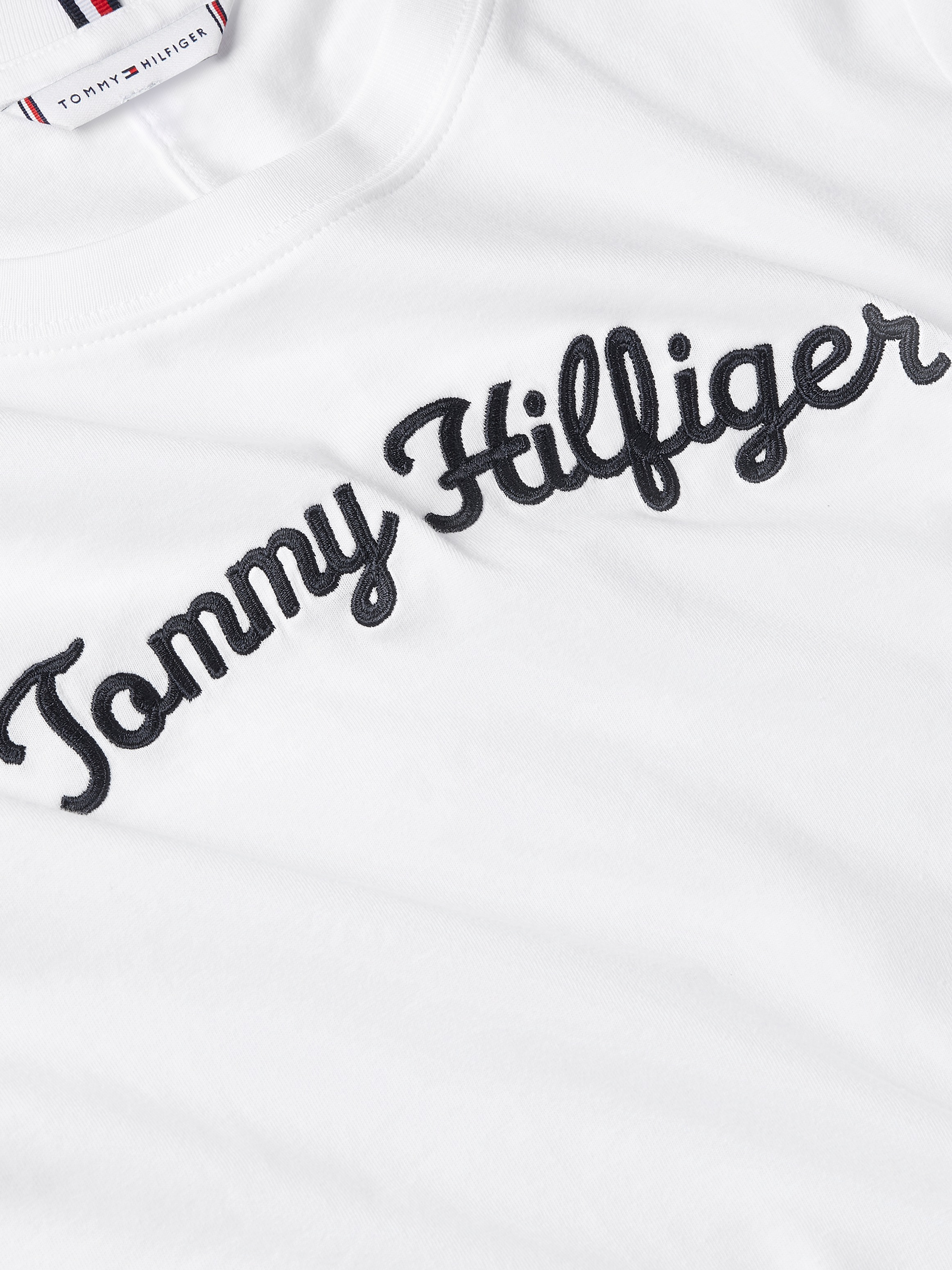 Tommy Hilfiger Kurzarmshirt »REG SCRIPT C-NK SS«, mit Tommy Hilfiger Script Logo-Schriftzug