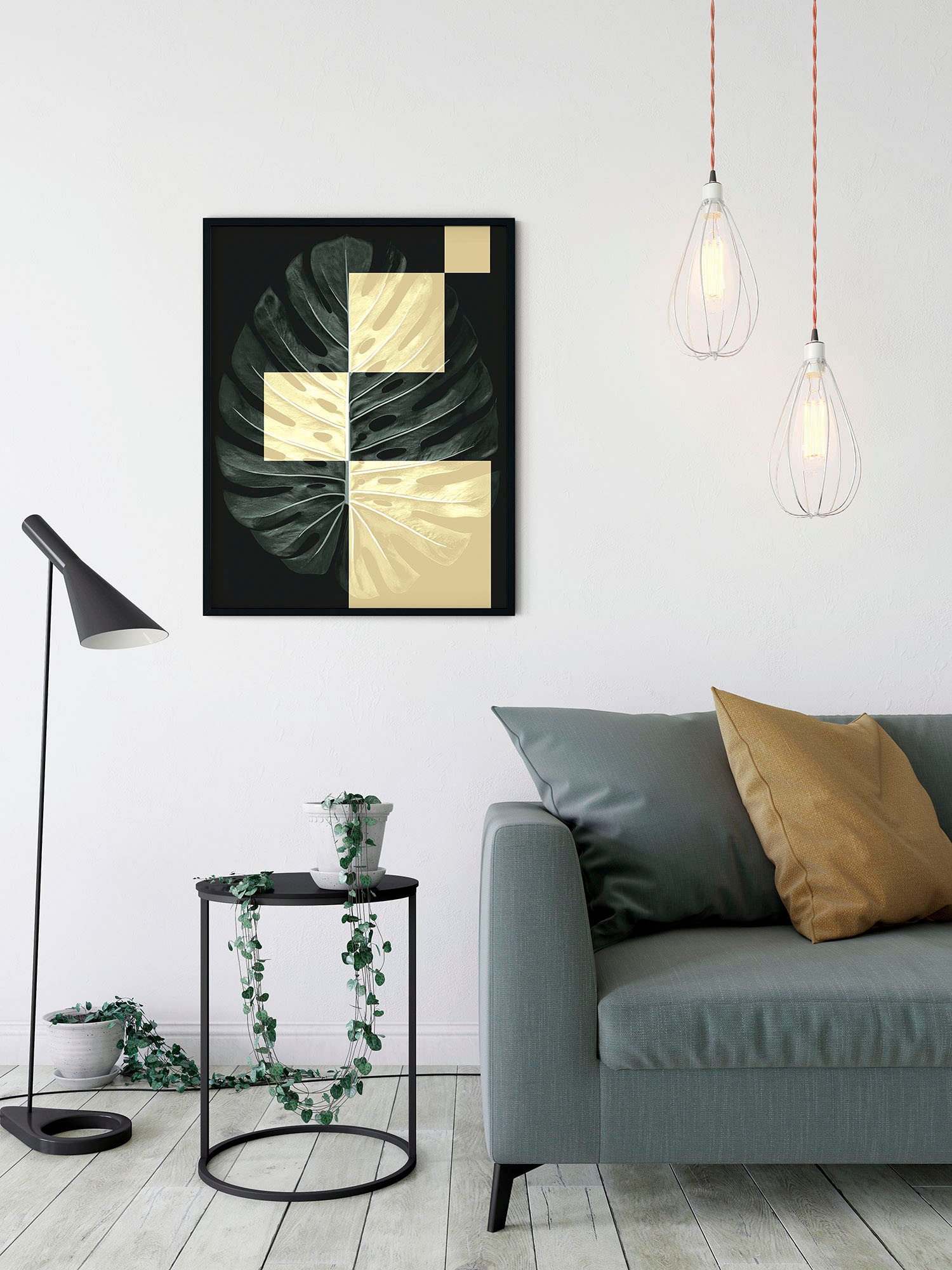 Komar Wandbild »Monstera Theatre«, (1 St.), Deutsches Premium-Poster Fotopapier mit seidenmatter Oberfläche und hoher Lichtbeständigkeit. Für fotorealistische Drucke mit gestochen scharfen Details und hervorragender Farbbrillanz.