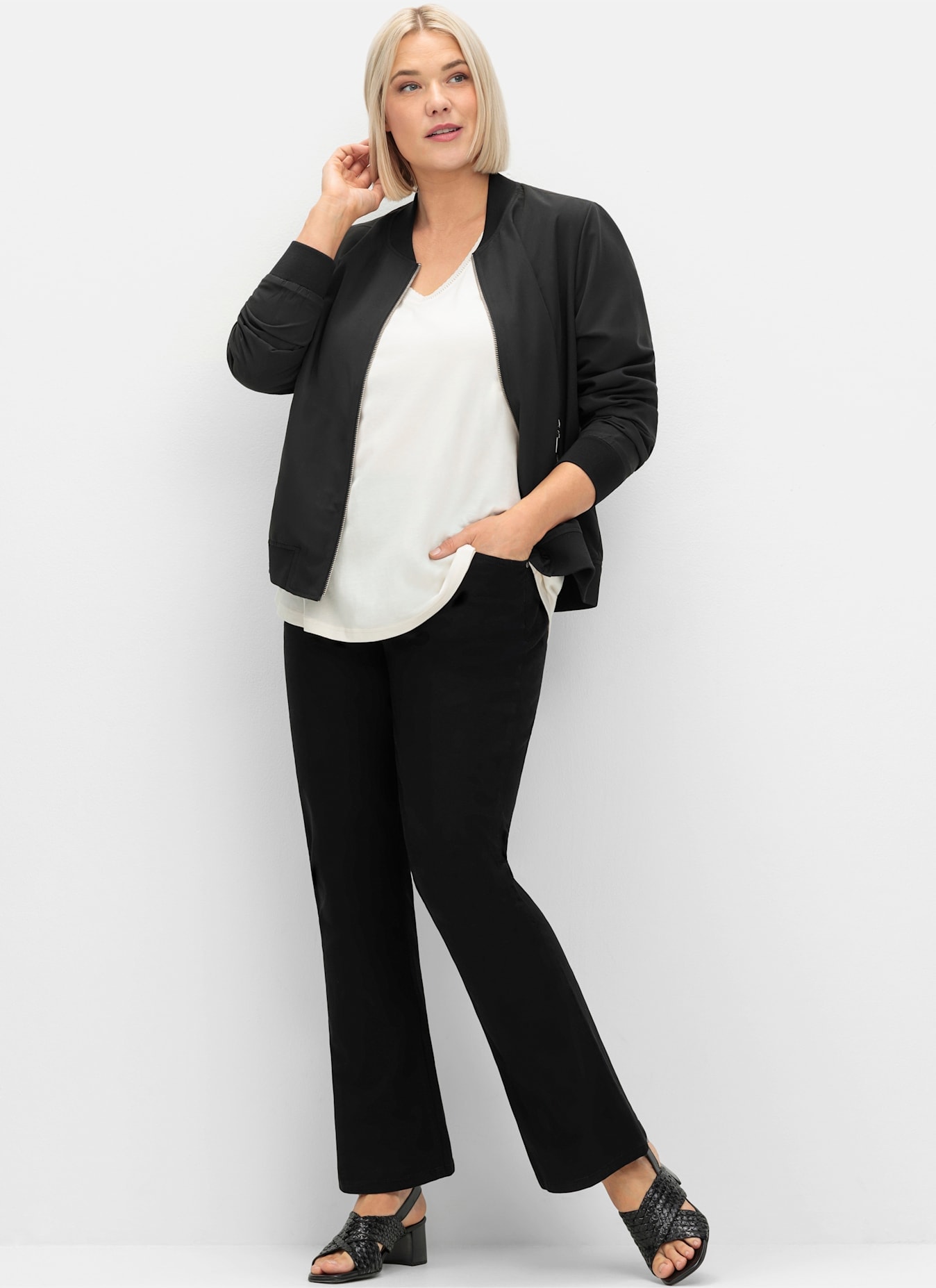 Sheego 3/4-Arm-Shirt »3/4-Arm-Shirt« 1 tlg. tlg.