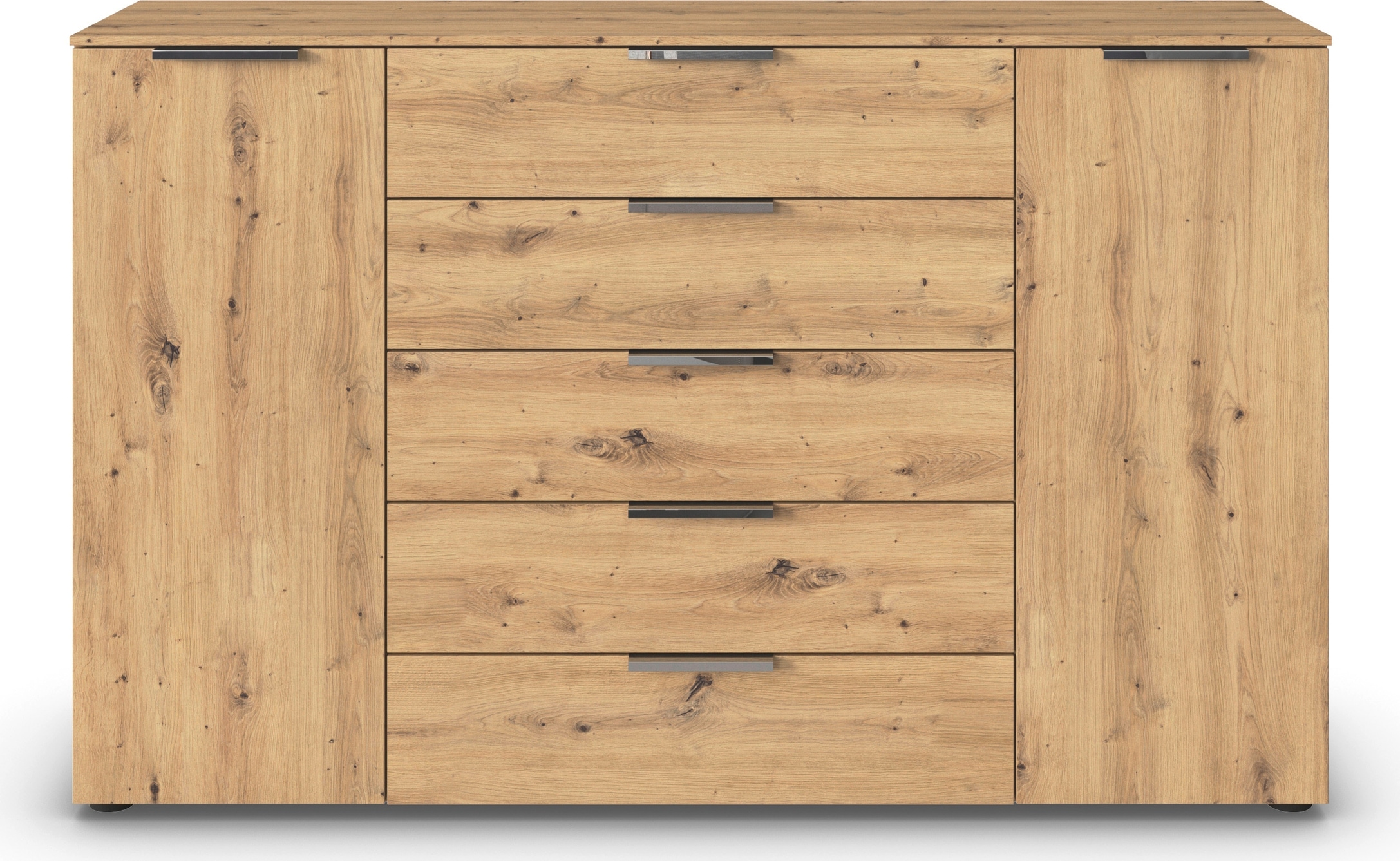 rauch Kommode »Flipp Schubladenkommode Wäscheschrank Schrank Bestseller«, 2-türig mit 5 Schubladen und Soft-Close-Funktion in zwei Breiten