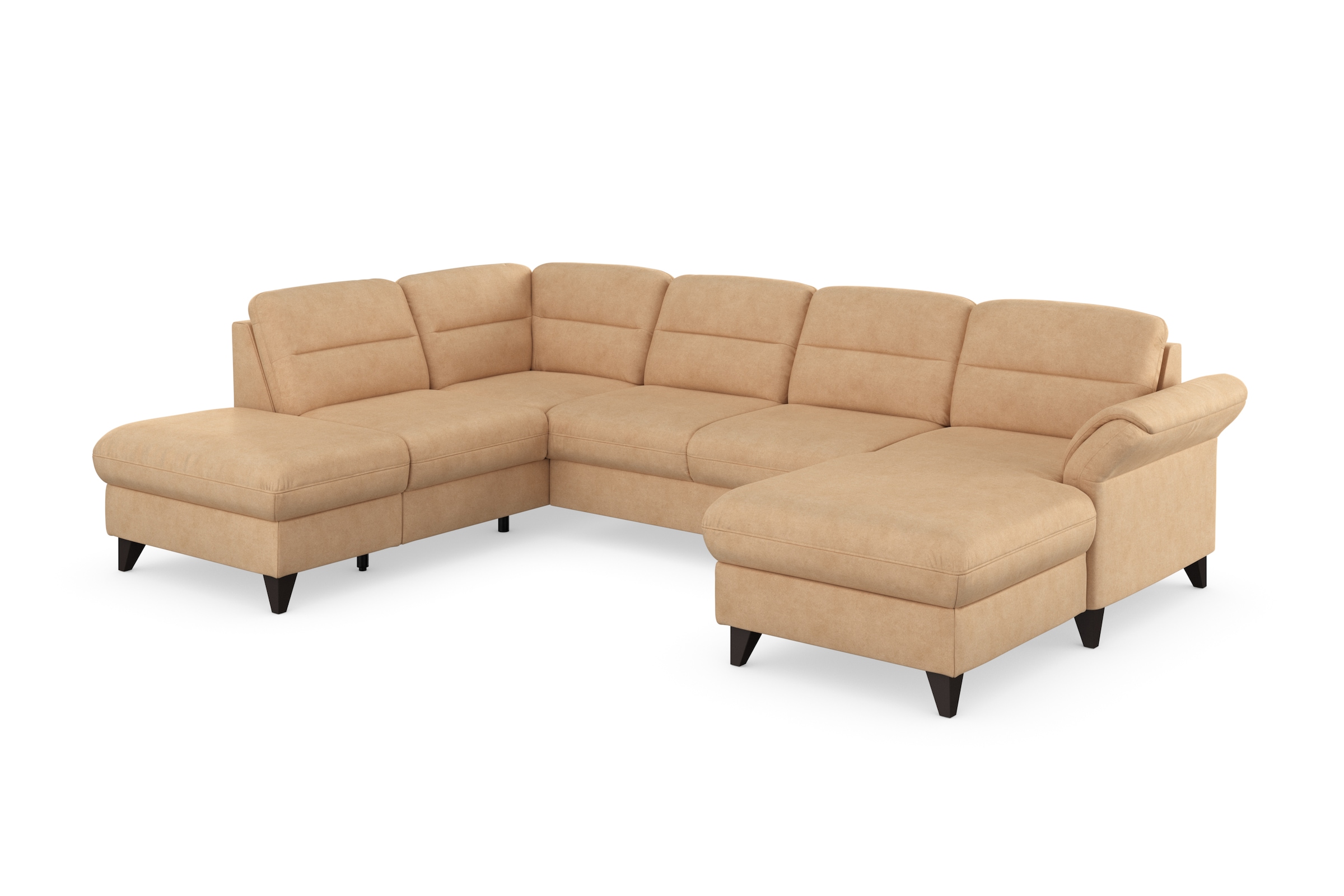 sit&more Wohnlandschaft »Mellum U-Form« Federkern, wahlweise mit Bettfunktion, Stauraum und Armteilfunktion