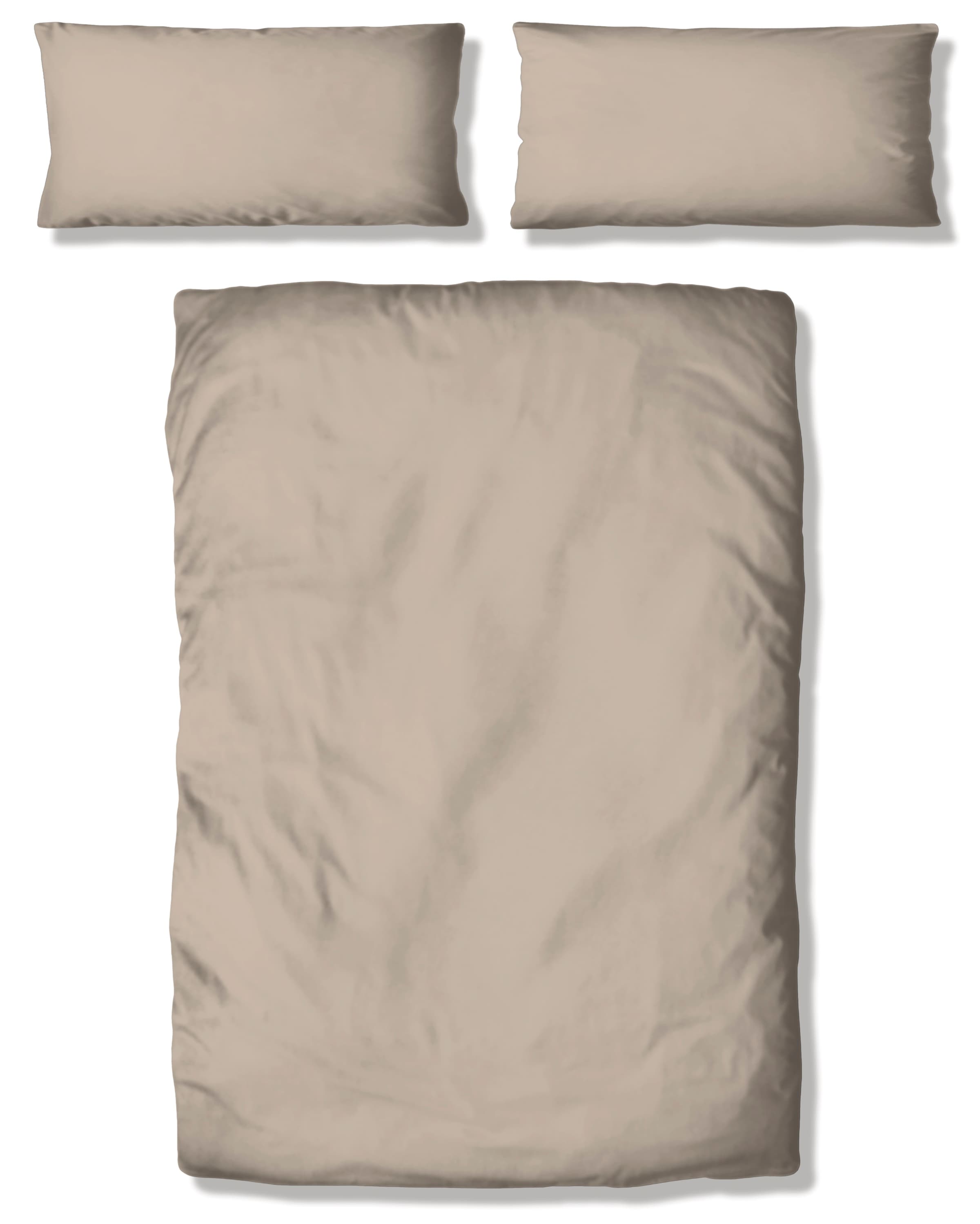 my home Bettwäsche »Desner«, (2 tlg.), Mikrofaser Qualität, Uni Design, 100% Polyester, Premium Qualität, soft, feinfädig, uni Design, Ökotex zertifiziert, Kissenbezug und Bettdeckenbezug mit Knöpfen ausgestattet, zeitlose uni Design