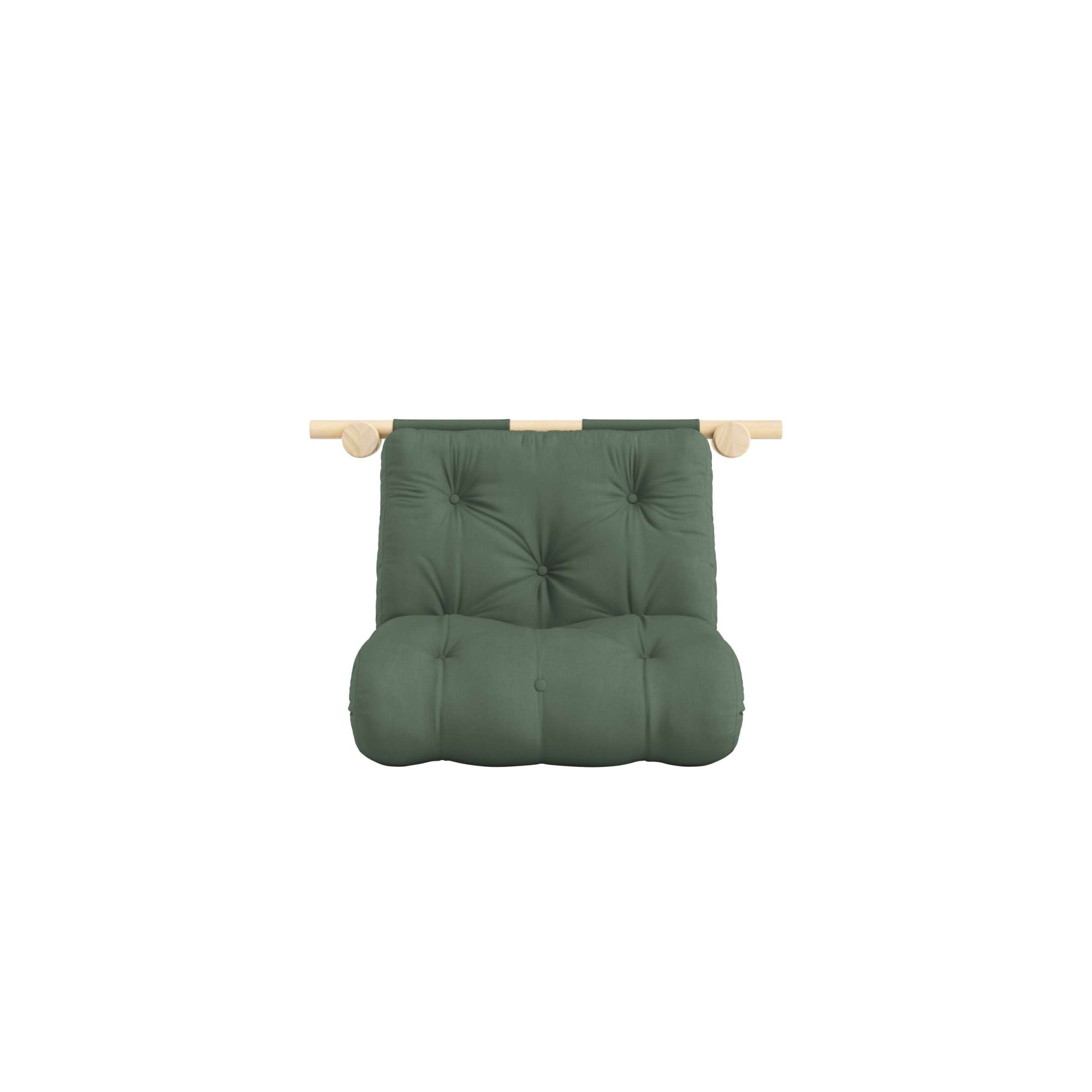 Karup Design Schlafsofa »Hooked Sofa Bed / Sleeper Chair – Sitz- oder Schlafplatz, platzsparend«, Futonmatratze inkl. Halterungsset aus FSC®-zertifiziertem Massivholz