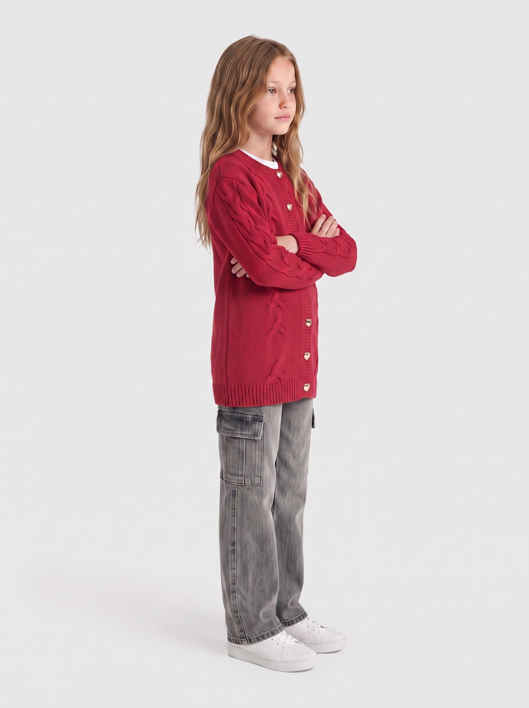KIDS ONLY Strickjacke »KOGPEPPE LS CABLE CARDIGAN KNT« Baumwolle