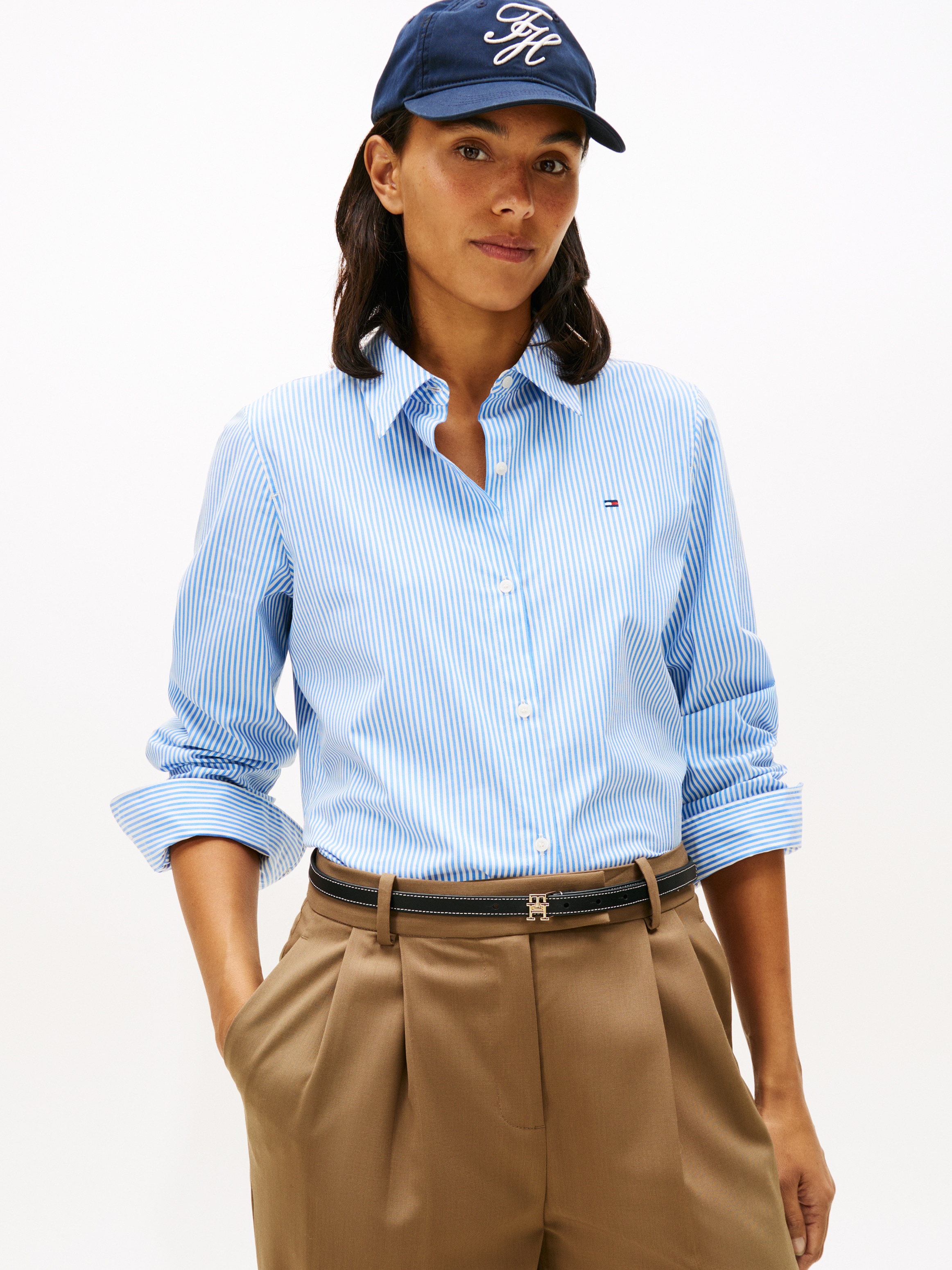 Tommy Hilfiger Hemdbluse »ESS POPLIN REGULAR SHIRT« Langarm, Regular Fit