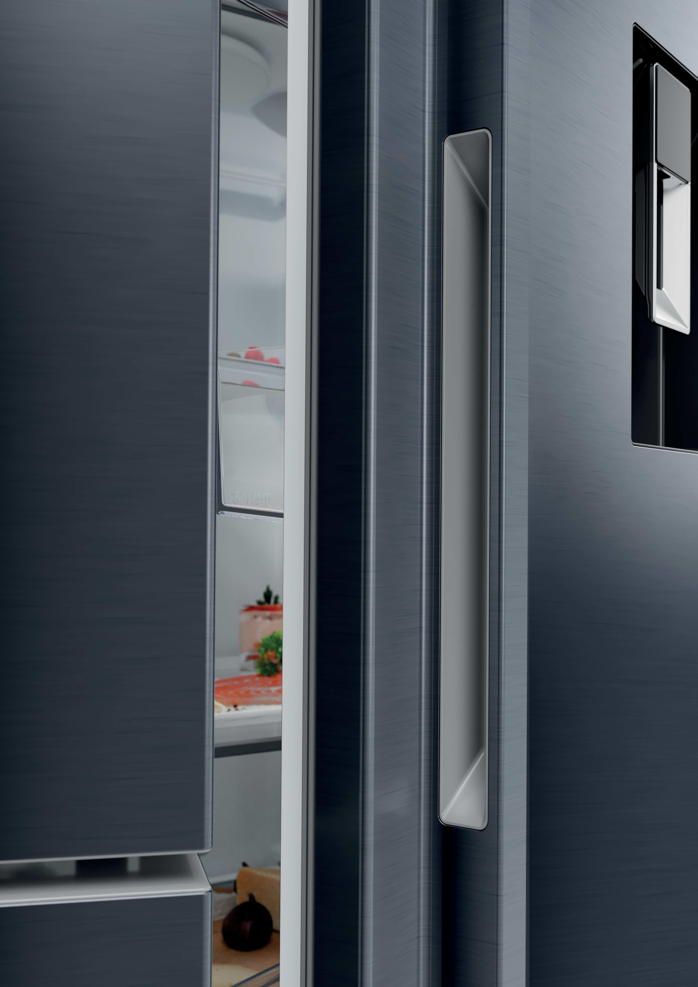 Haier Kühl-/Gefrierkombination »HSPR79F18EWMB« 177,5 cm hoch 90,5 cm breit Humidity Zone: Obst, Gemüse und Salat 2x länger frisch halten