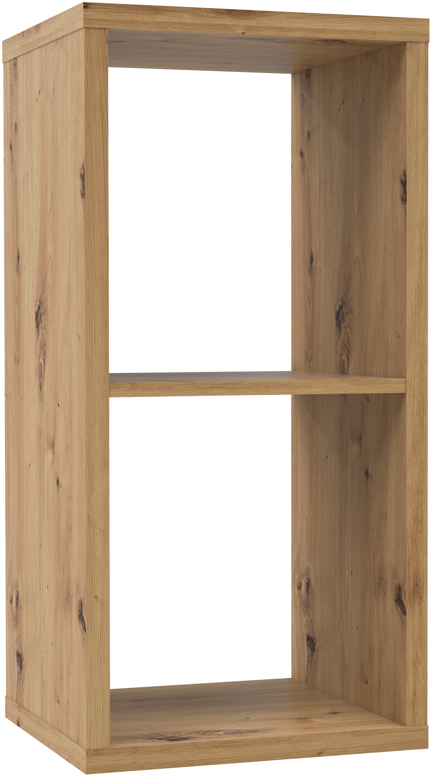 FORTE, »Mauro« Regal mit 2 Fächern, B/H/T 38,2x72,9x32,9 cm, langlebige Beschichtung, Artisan Eiche, Holzwerkstoff,