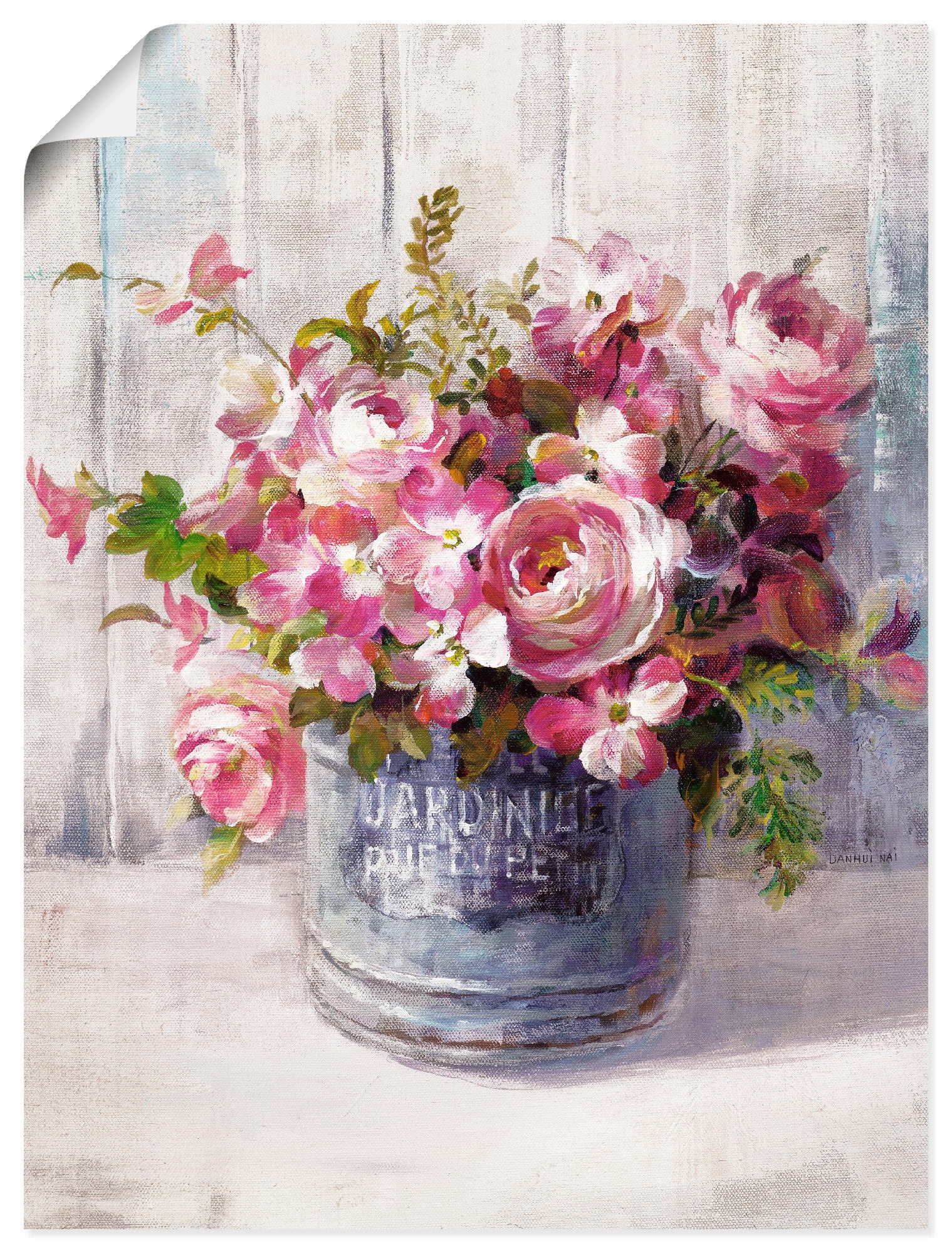»Gartenblumen bequem bestellen Leinwandbild, St.), (1 Artland in Poster als Größen Wandbild I«, verschied. Blumen,