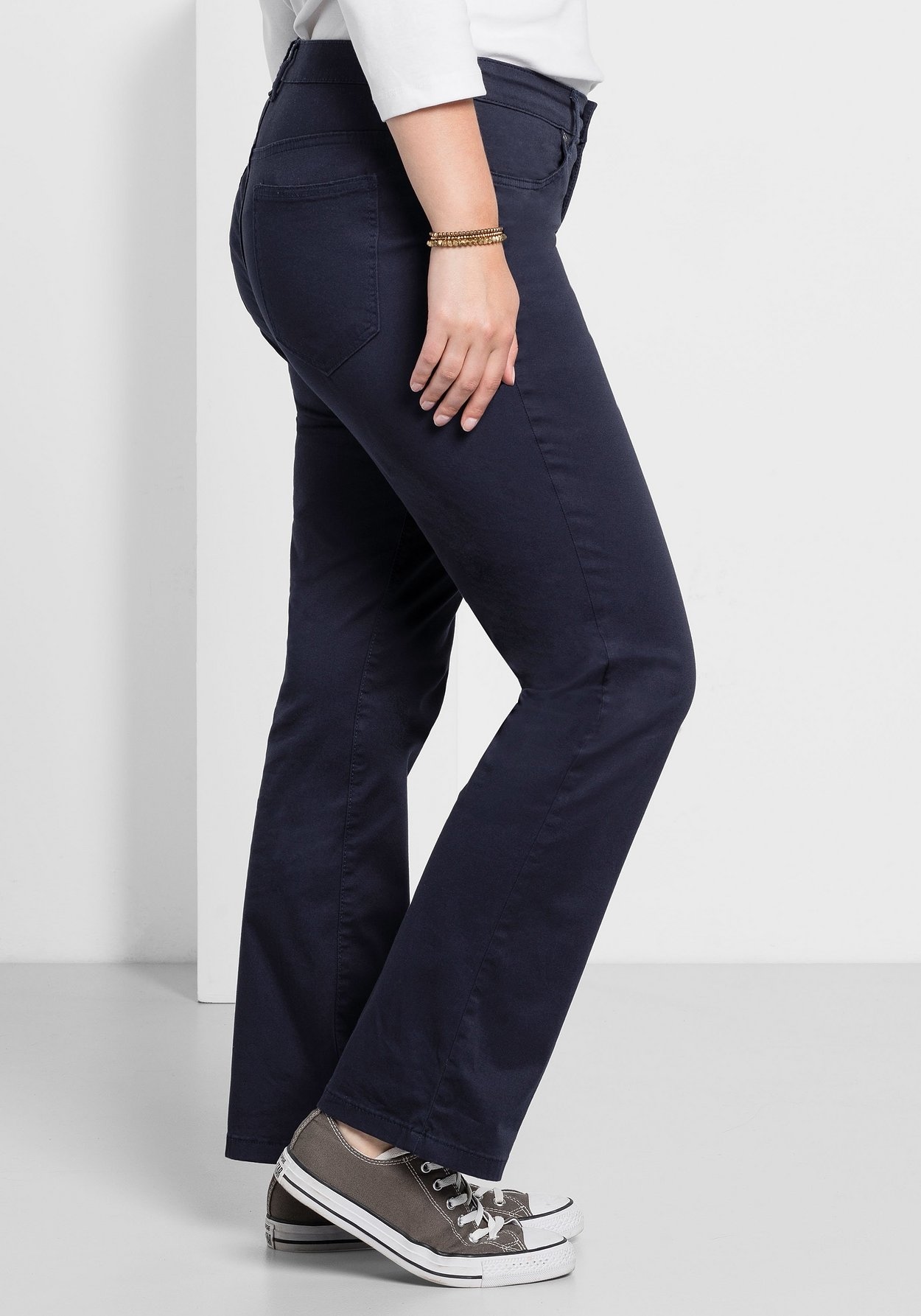 Sheego Stretch-Hose »Hose elastische Twill-Qualität«, elastische Twill-Qualität