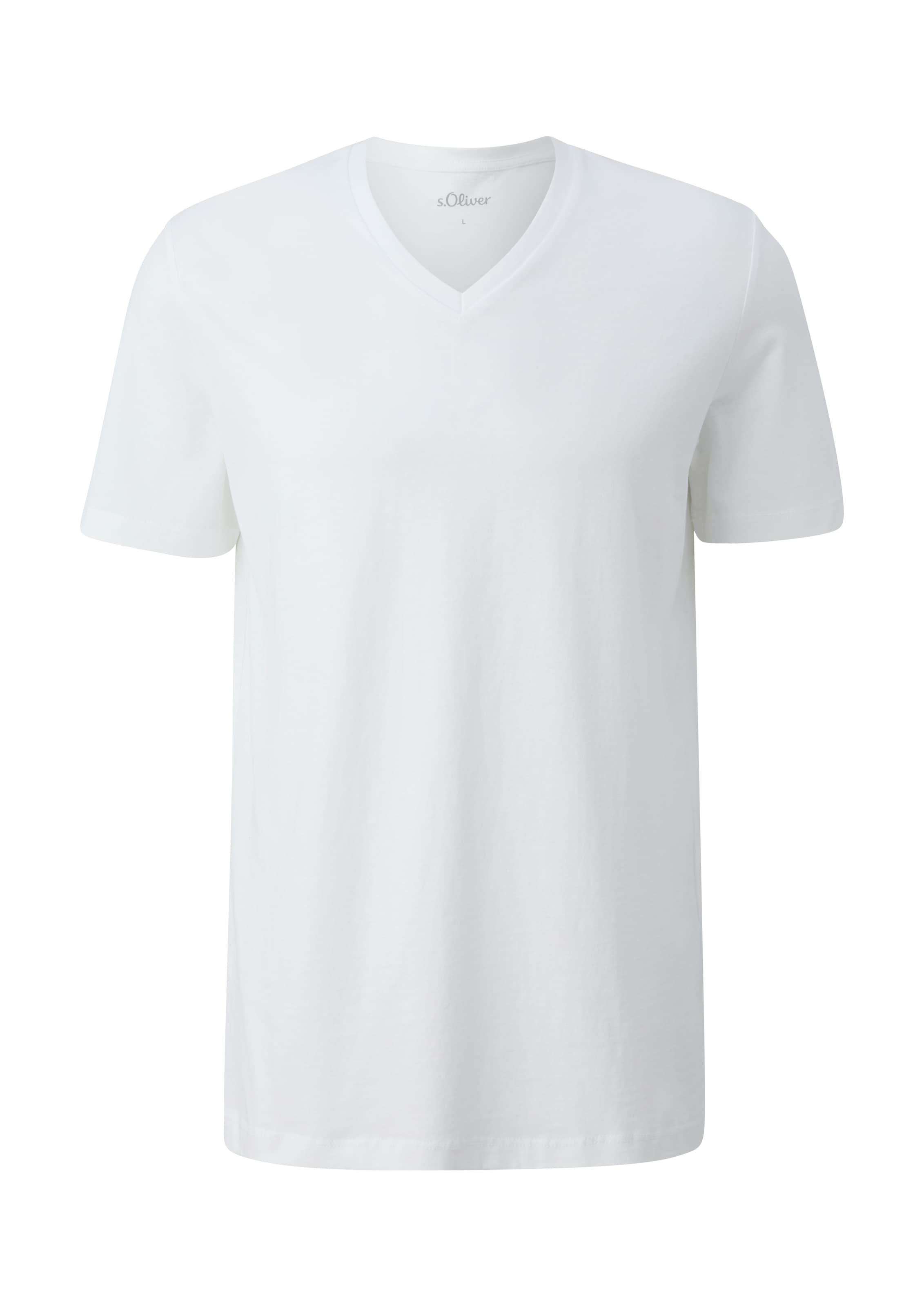 s.Oliver V-Shirt, aus reiner Baumwolle