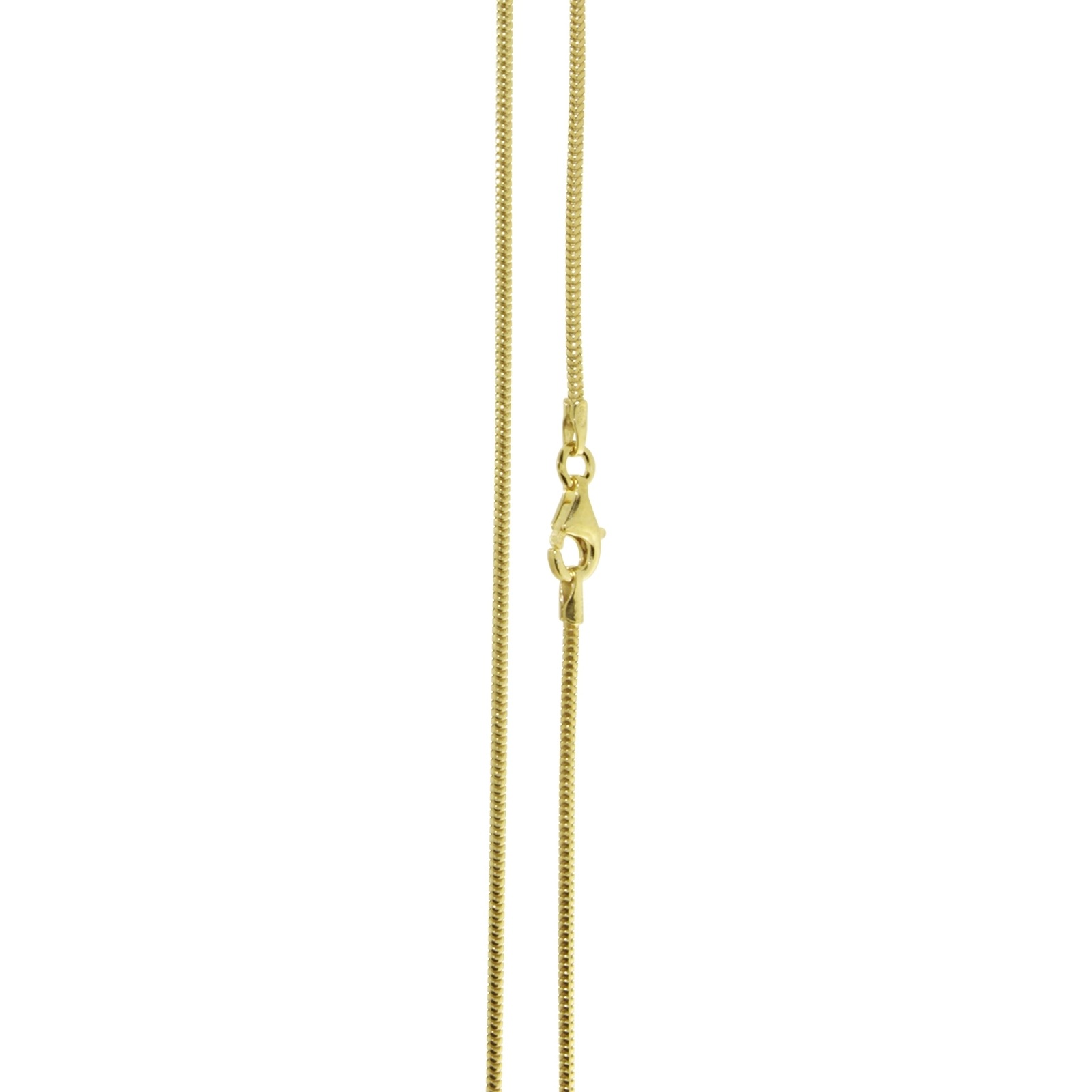 OSTSEE-SCHMUCK Silberkette »- Schlange 1,2 mm - Silber 925/000, vergoldet -,«