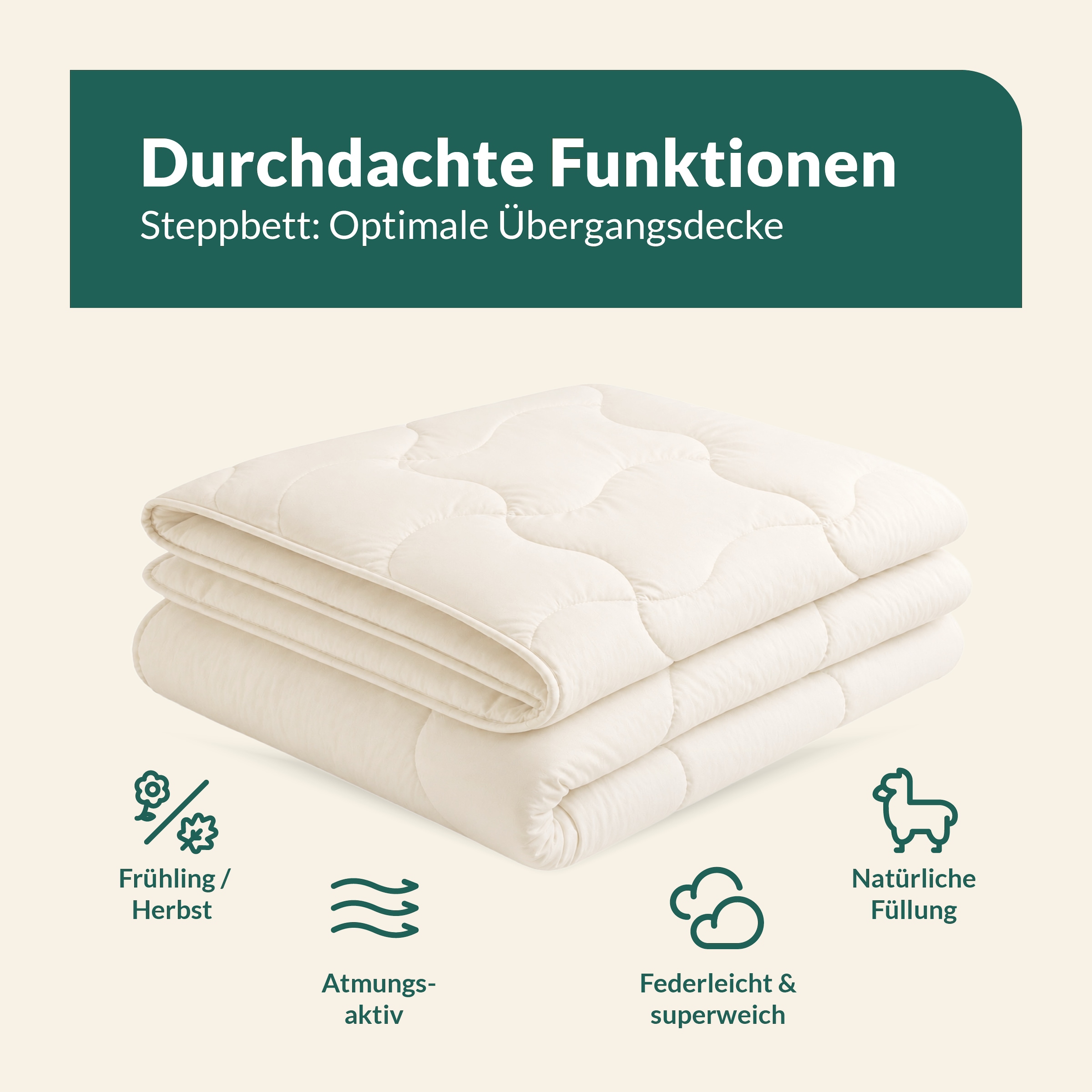 fan Naturhaarbettdecke »Baby Alpaka, Bettdecke in 135x200 und weiteren Größen erhältlich« normal Füllung 97% Alpaka & 3% sonstige Faser 1 Stk. tlg. Bettdecke aus Naturhaar hergestellt in Deutschland