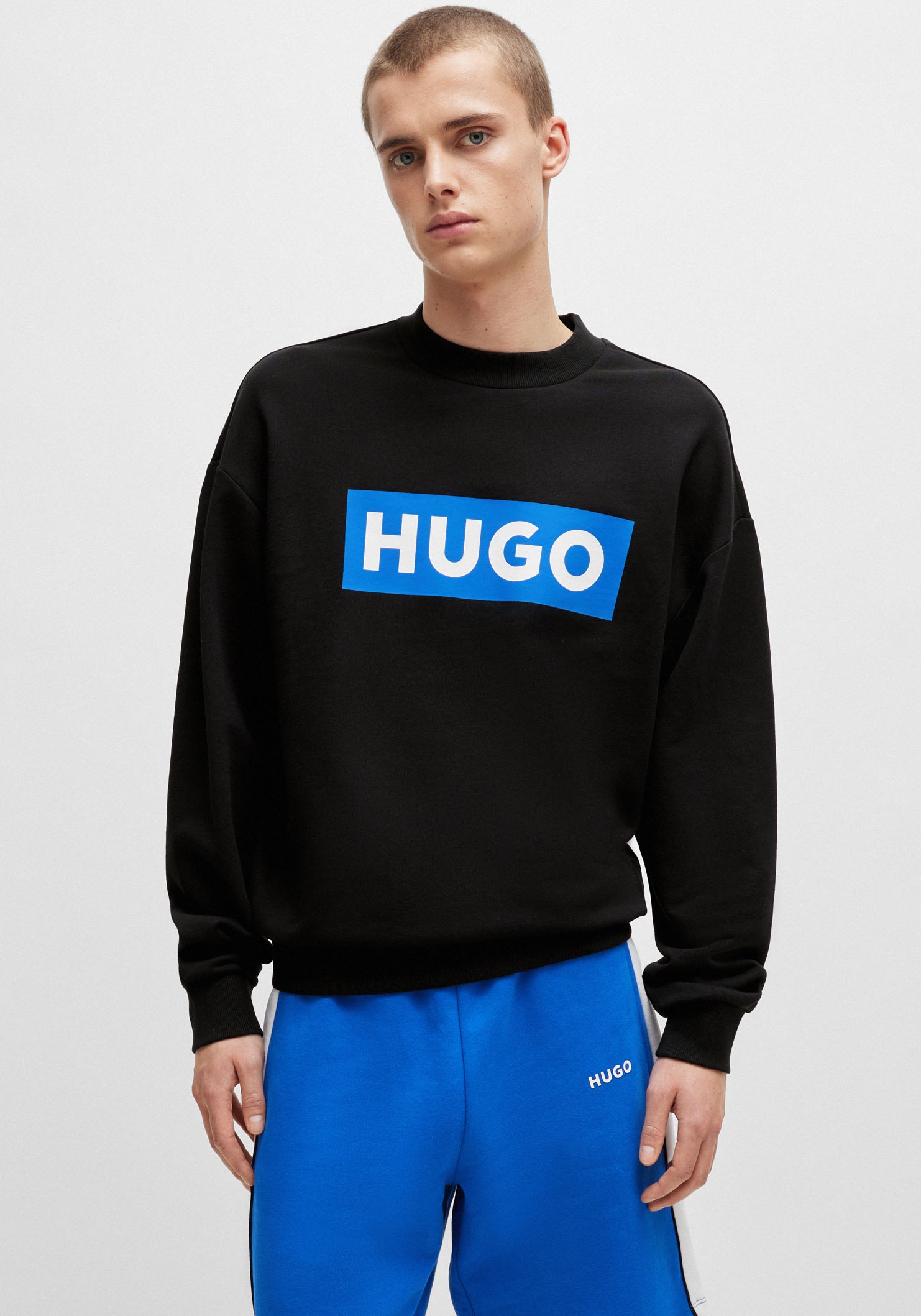 HUGO Blue Sweatshirt »Niero«, mit Logo-Druck