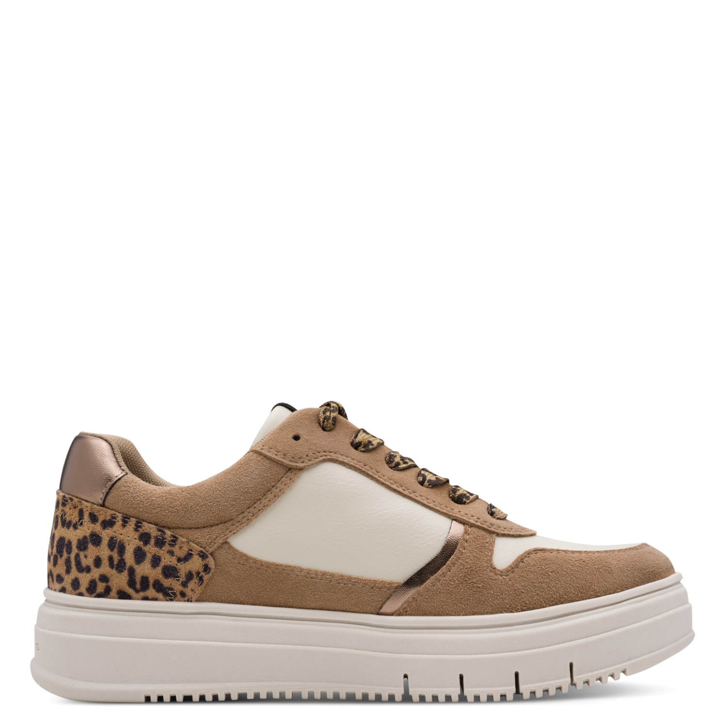 Tamaris Plateausneaker  Halbschuh, Schnürer, Freizeitschuh mit Kontrastbesätzen