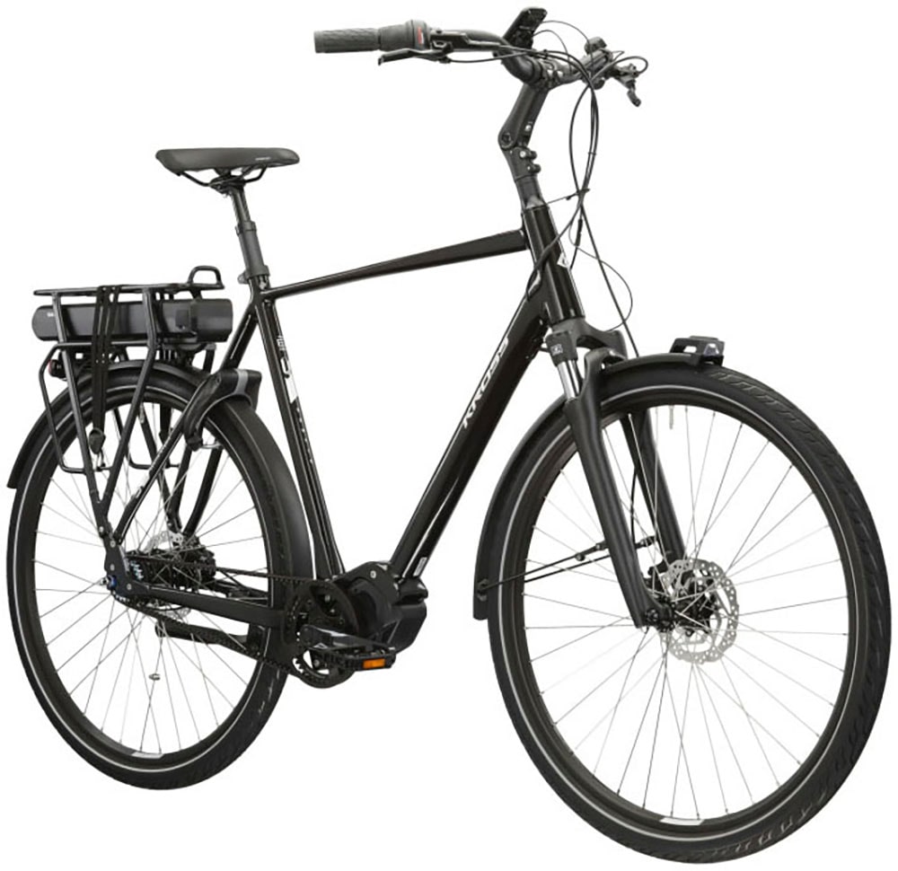 Kross E-Bike »E-Citybike Sentio Hybrid 5.0 28 Zoll schwarz«, 7 Gang, Shimano, NEXUS, Mittelmotor 250 W, Pedelec, Elektrofahrrad für Damen und Herren