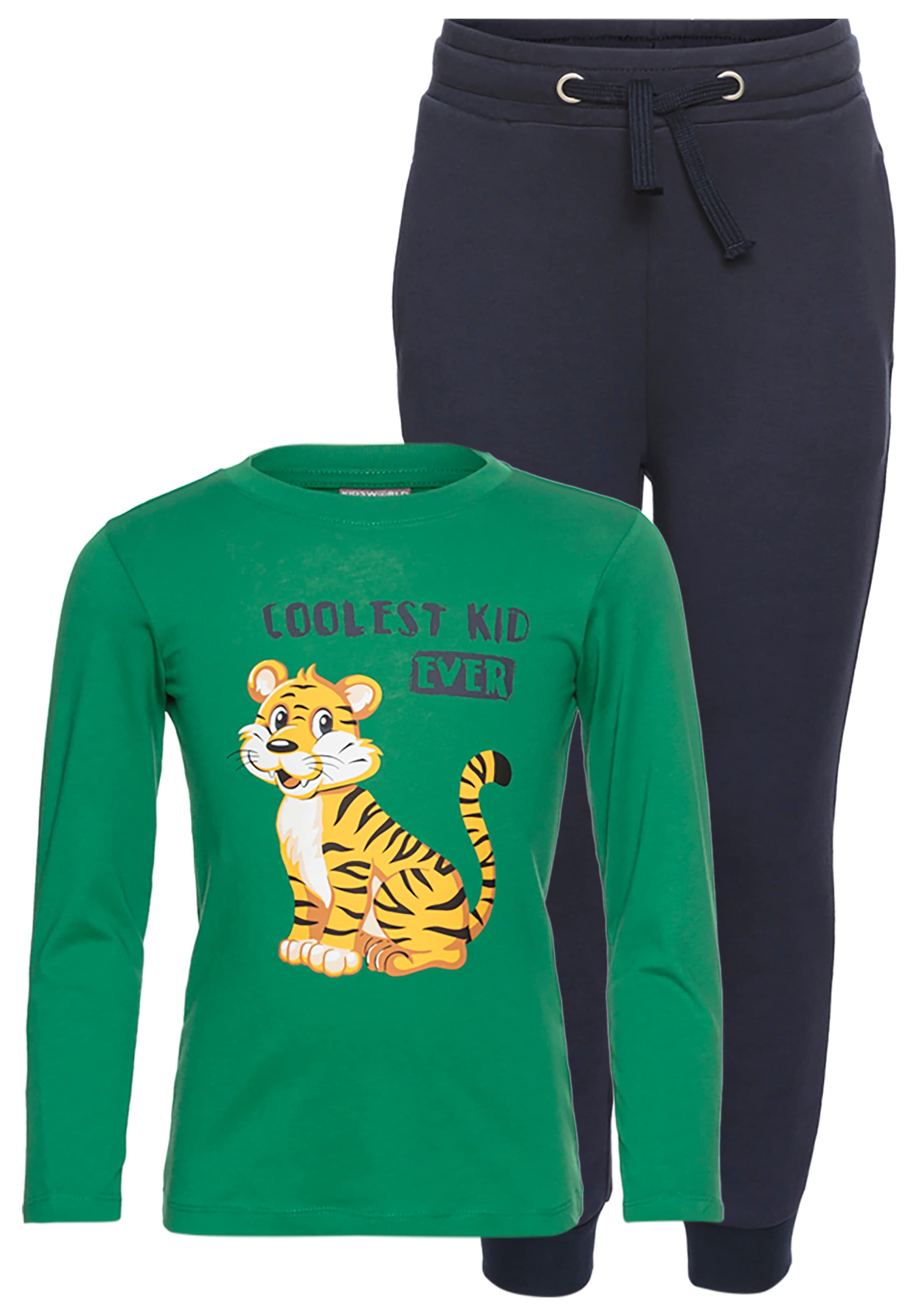 KIDSWORLD Shirt & Hose »2tlg. Set: Langarm-Shirt und Hose«, TIGER - Print