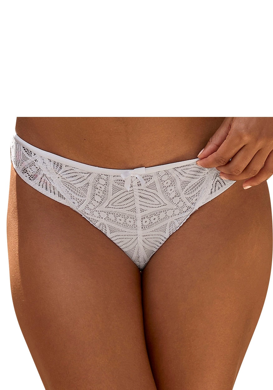 Tanga, aus feiner, floraler Spitze