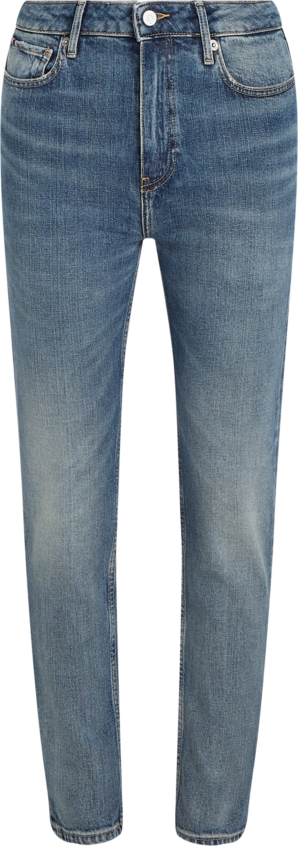 Tommy Hilfiger Slim-fit-Jeans »Slim Cigarette High Waist«, mit Logo-Badge, in blauer Waschung