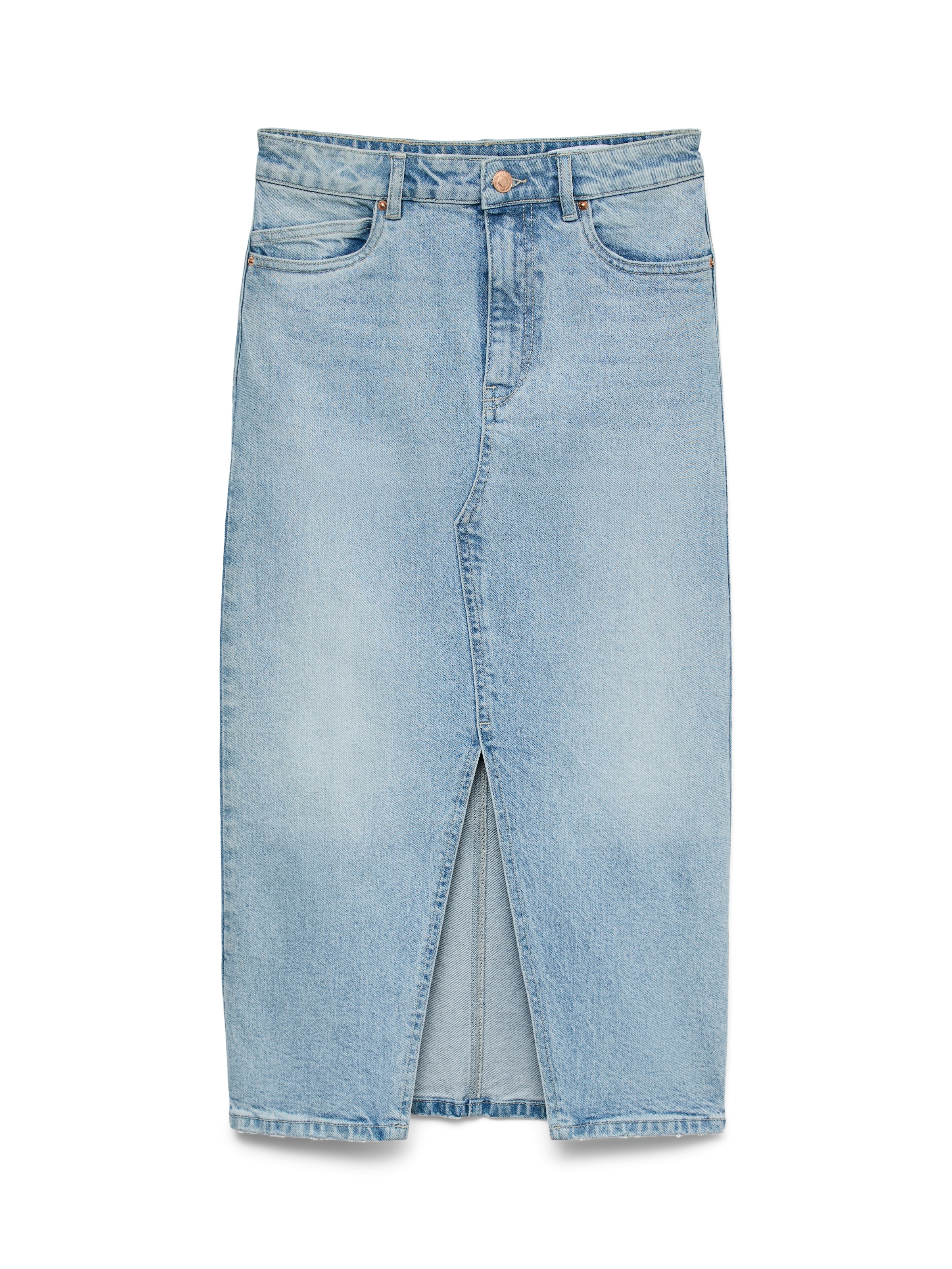 Vero Moda Maxirock »VMVERI HR CALF DENIM SKIRT GA NOOS«