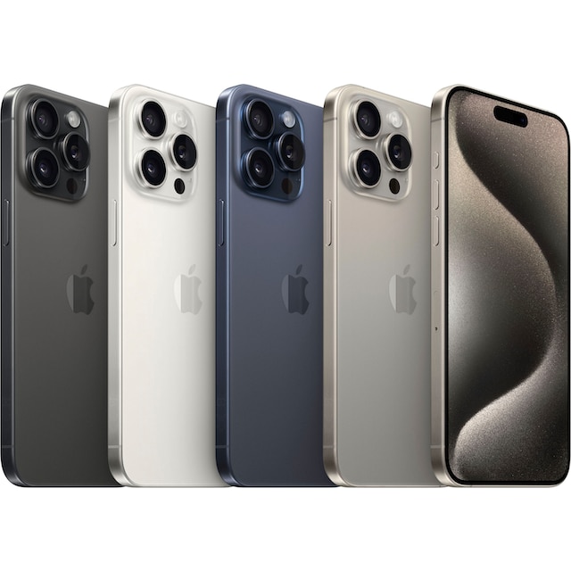 Apple Smartphone »iPhone 15 Pro Max 512GB«, Natural Titanium, 17 cm/6,7 Zoll,  512 GB Speicherplatz, 48 MP Kamera ➥ 3 Jahre XXL Garantie | UNIVERSAL