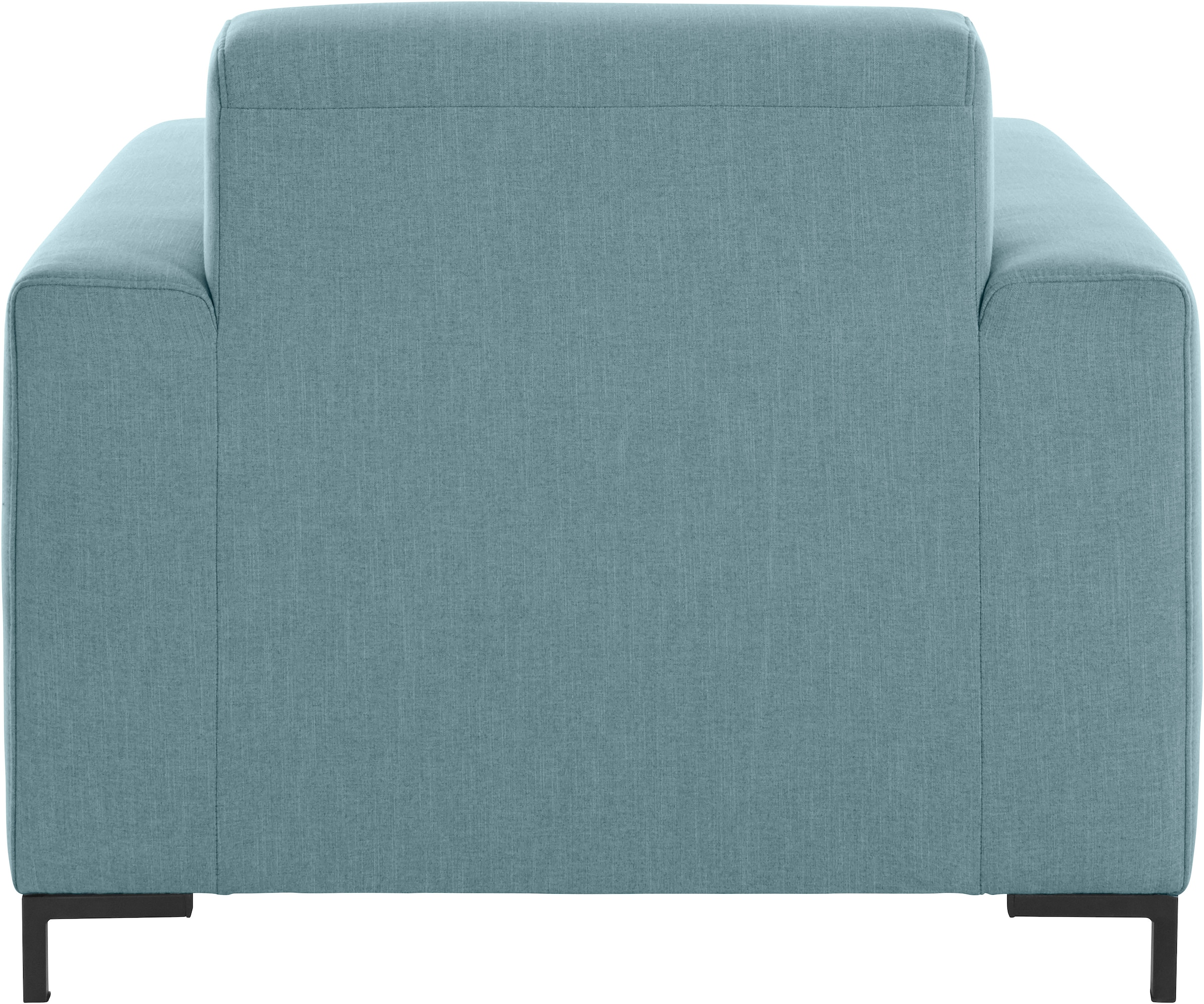 OTTO products Sessel »Grazzo Loungesessel, moderne Sitzheftung, bequemer Einzelsessel«, hochwertige Stoffe aus recyceltem Material, Steppung im Sitzbereich