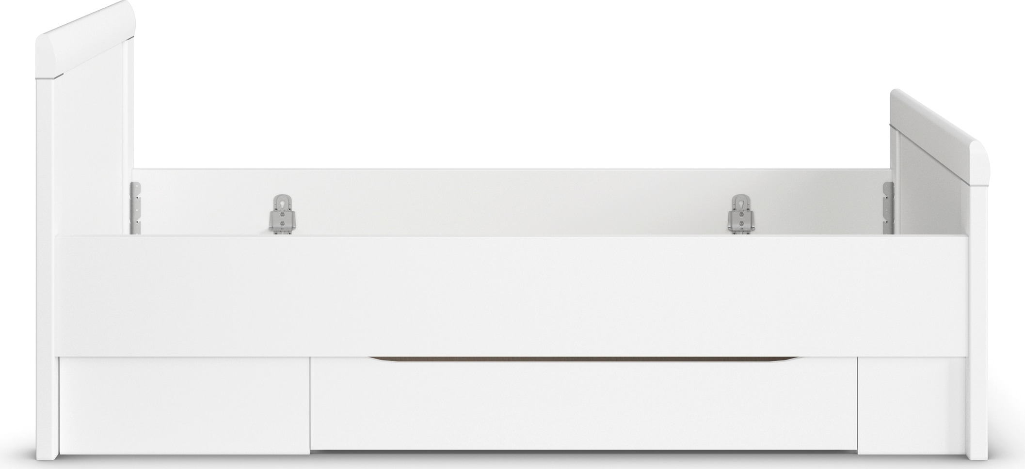 rauch Stauraumbett »Bett Einzelbett Stollenbett Bettkästen EVELYN« in Komforthöhe mit Holzkopfteil sowie Schubladen MADE IN GERMANY