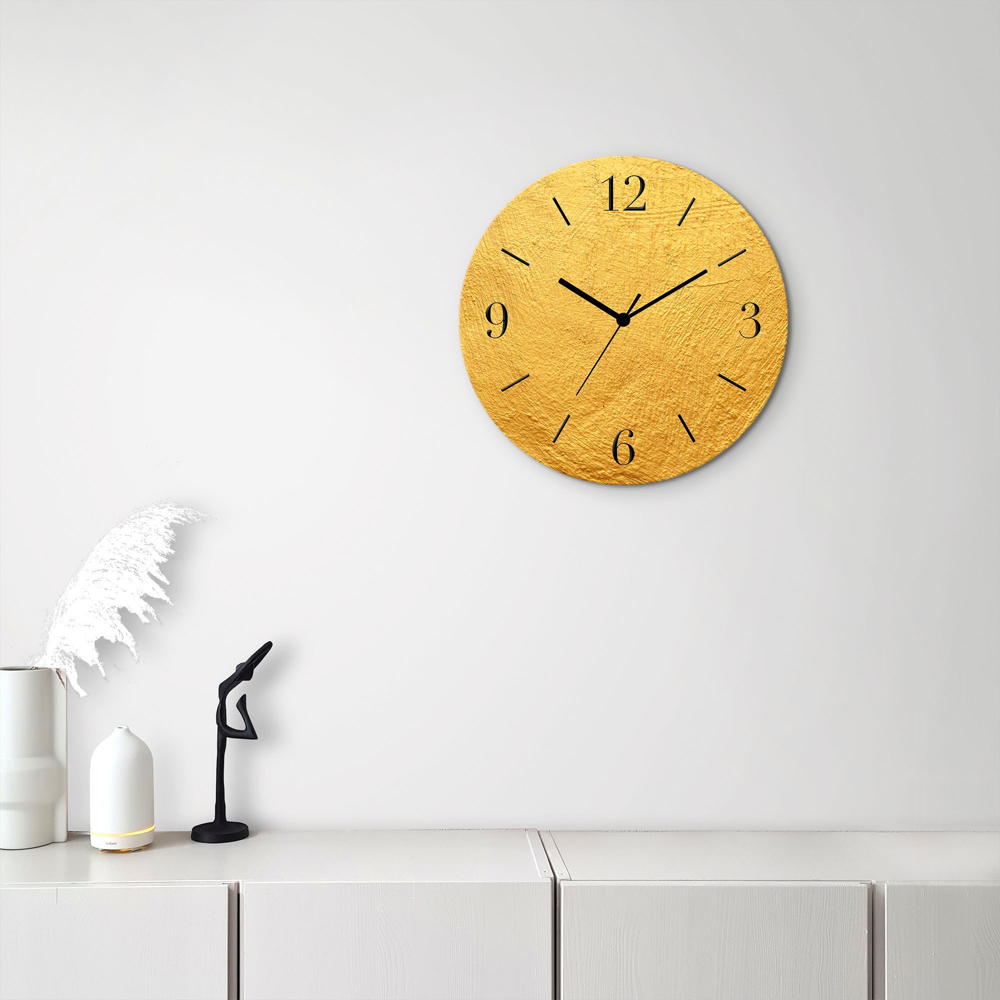 Artland Wanduhr "Metalis" wahlweise mit Quarz- oder Funkuhrwerk, lautlos ohne Tickgeräusche