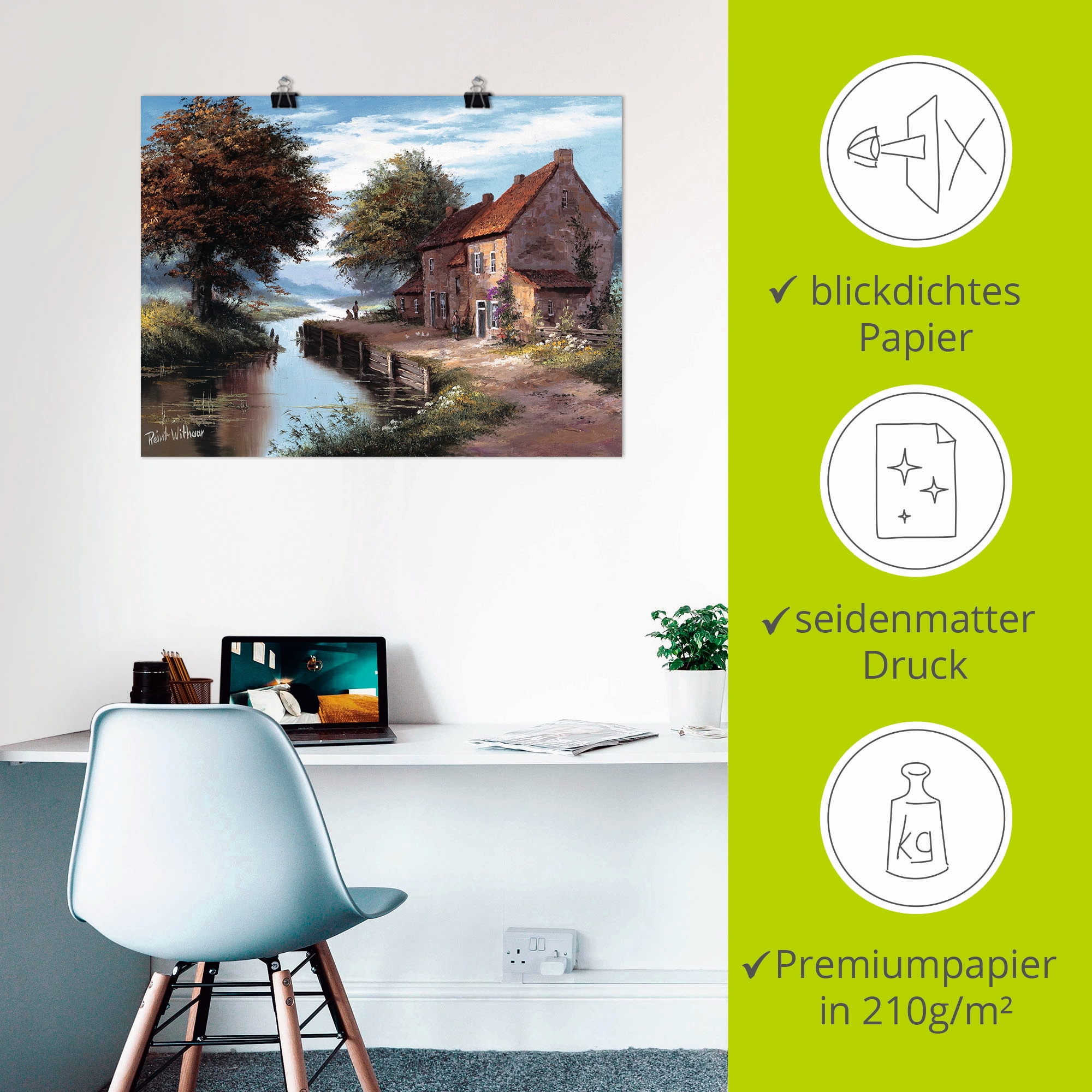 Artland Wandbild »Früher Morgen« Gewässer 1 Stk. tlg. als Leinwandbild, Poster in verschied. Größen