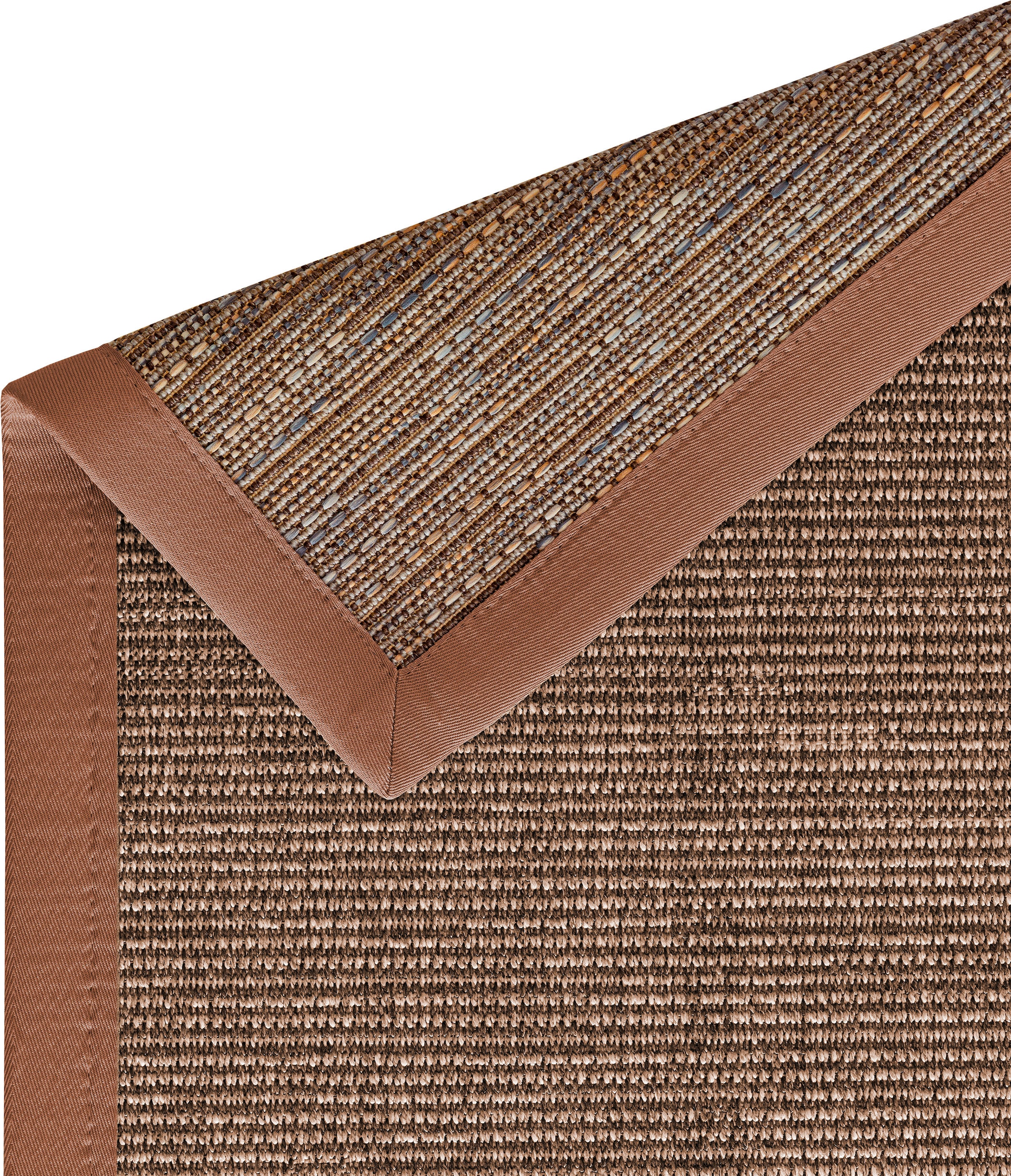 Dekowe Teppich »Naturino Effekt« rechteckig 8 mm Höhe Flachgewebe, Sisal-Optik, mit Bordüre, In- und Outdoor geeignet