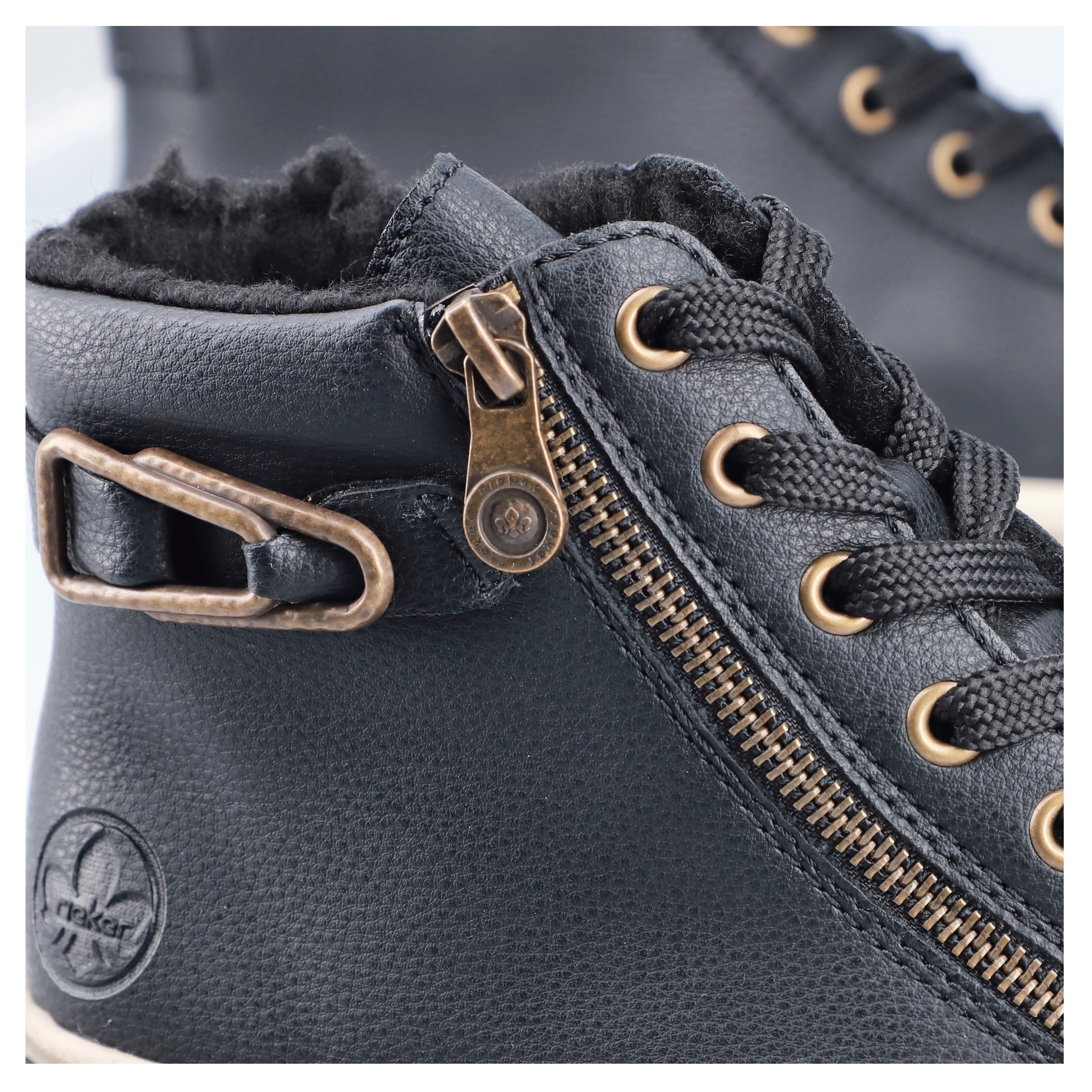 Rieker Winterboots, Schnürboots, High Top Sneaker mit praktischem Reißverschluss