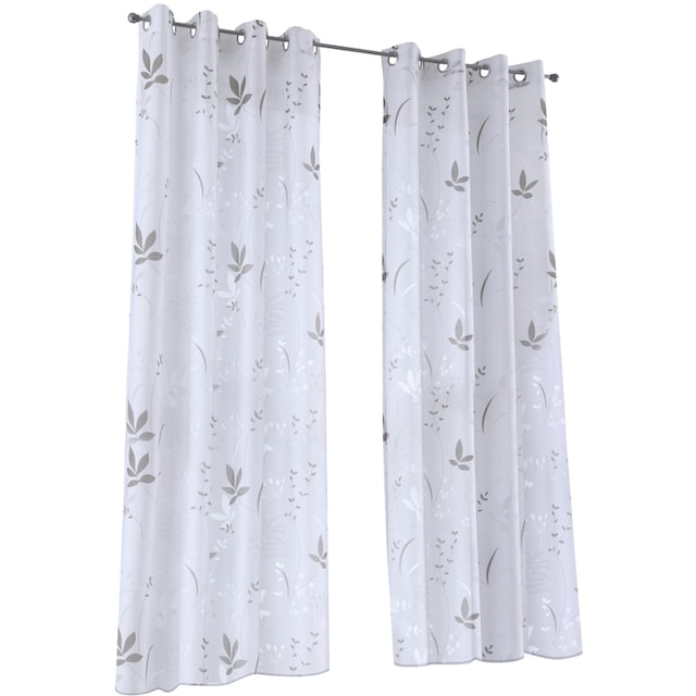 Kutti Vorhang »Dandelion«, (1 St.), Gardine halbtransparent, Ausbrenner,  Baumwolle-Polyester, bedruckt online kaufen