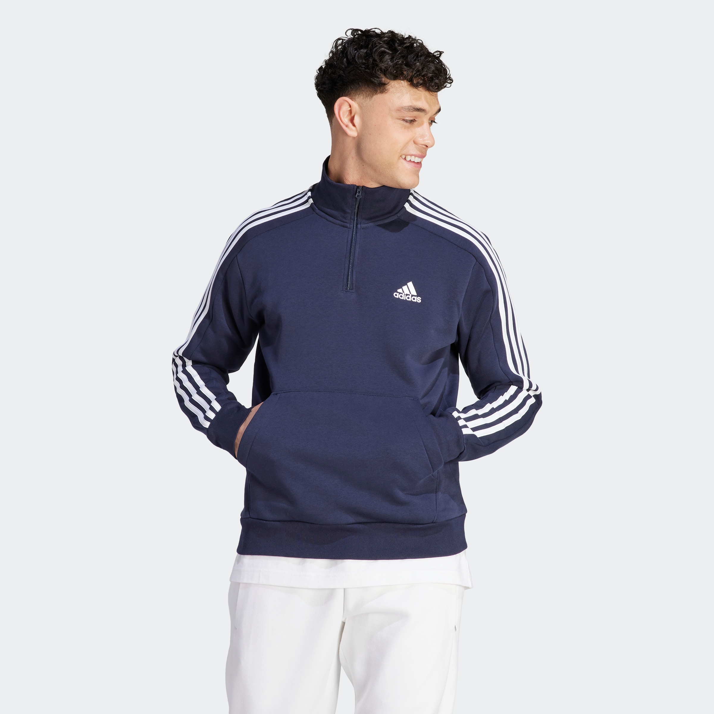 adidas Sportswear Sweatshirt M 3S FL 1 4 Z bei Universal.at