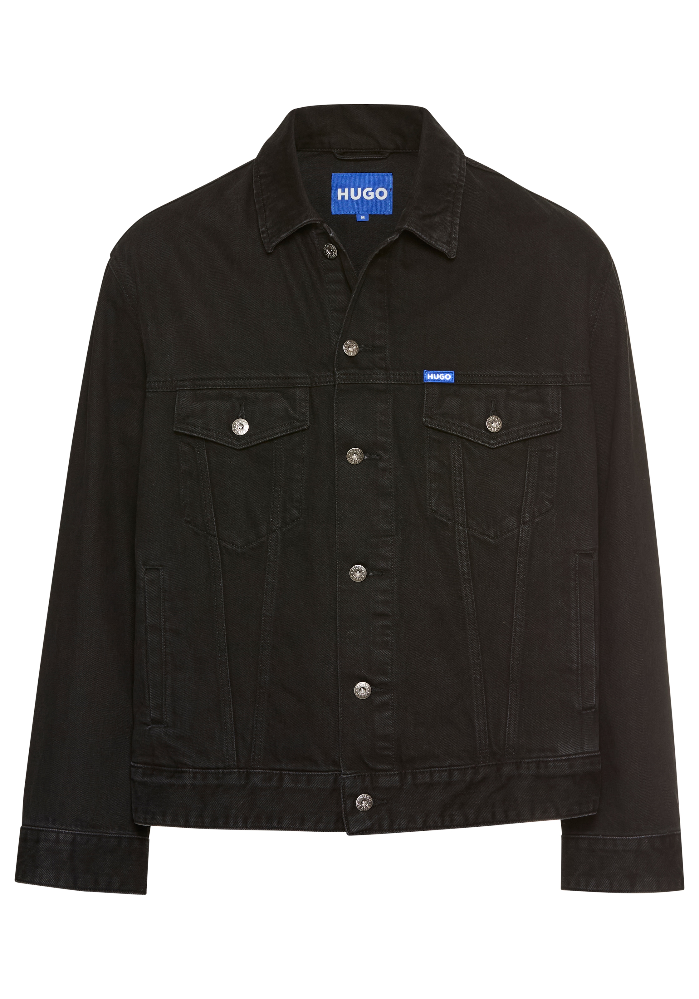 HUGO Blue Jeansjacke »Kirkby«, mit Logo-Details, regular-fit