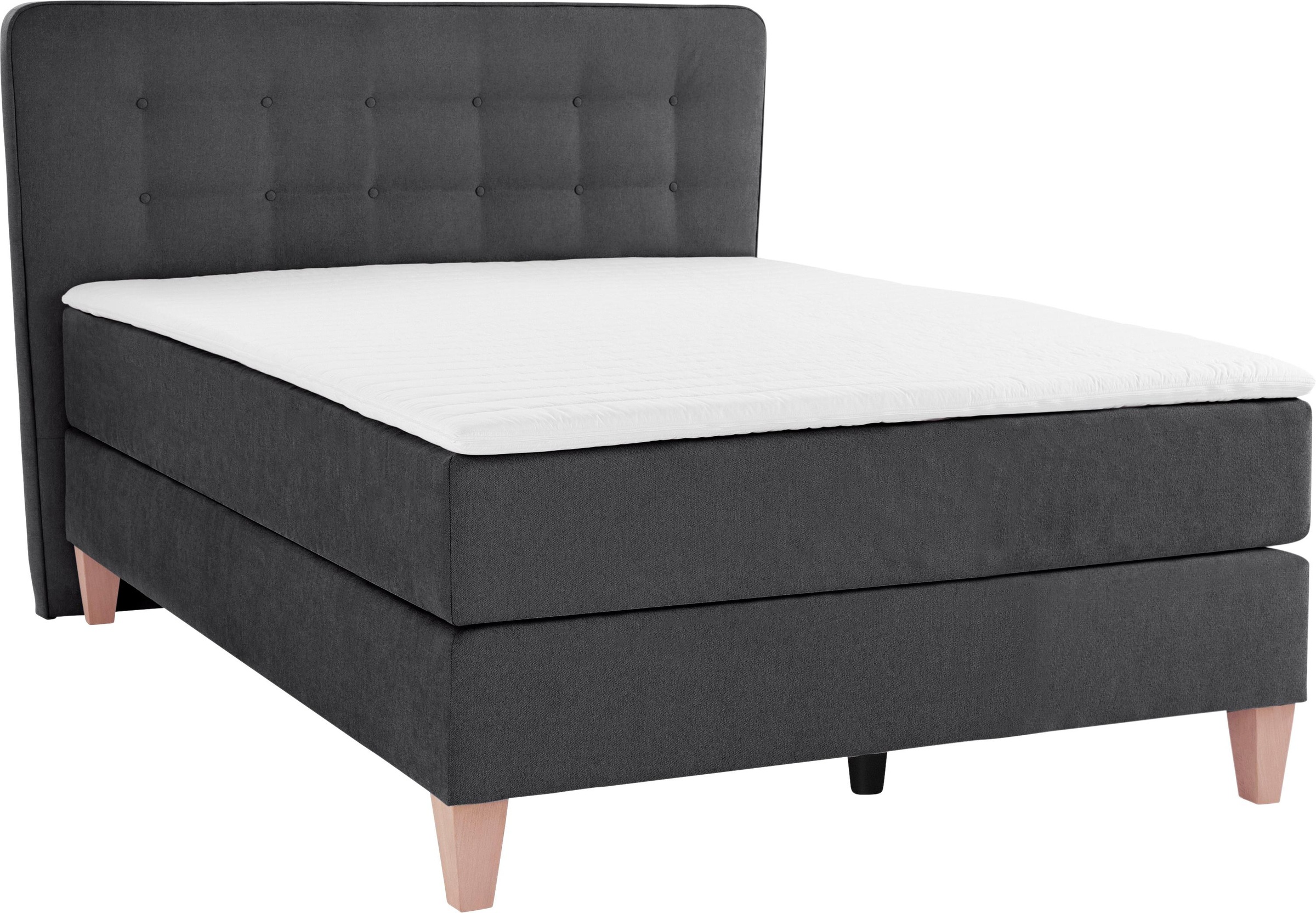 Home affaire Boxspringbett »Ascola«, incl. Topper, 5, Breiten, 3 Ausführungen, 2 Härtegrade