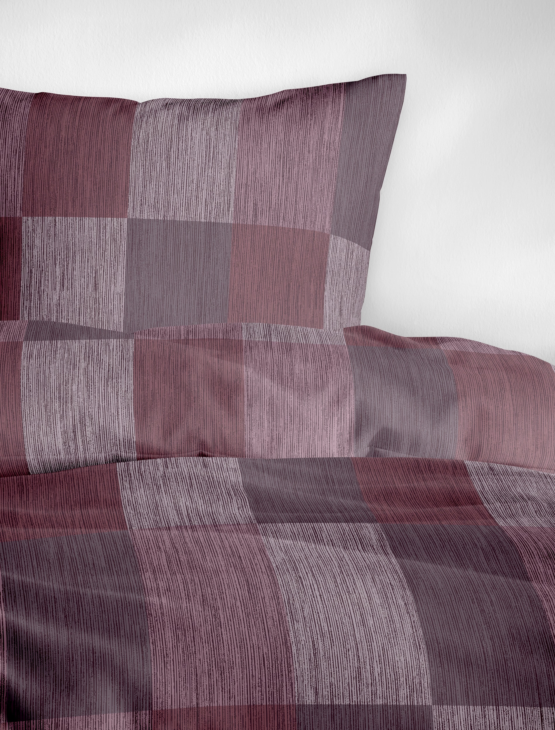 BIERBAUM Bettwäsche »4142« 2 Stk. tlg. Biber, 100 % Baumwolle, pflegeleicht, kuschelig weich