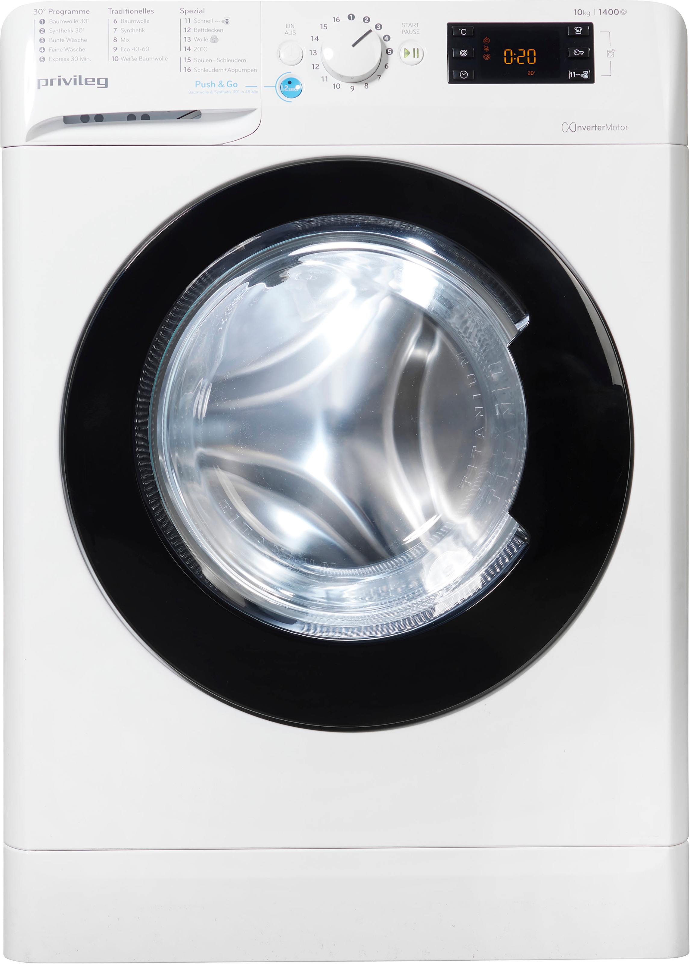 Privileg Waschmaschine »PWF X 1073 A«, PWF X 1073 A, 10 kg, 1400 U/min, 50 Monate Herstellergarantie