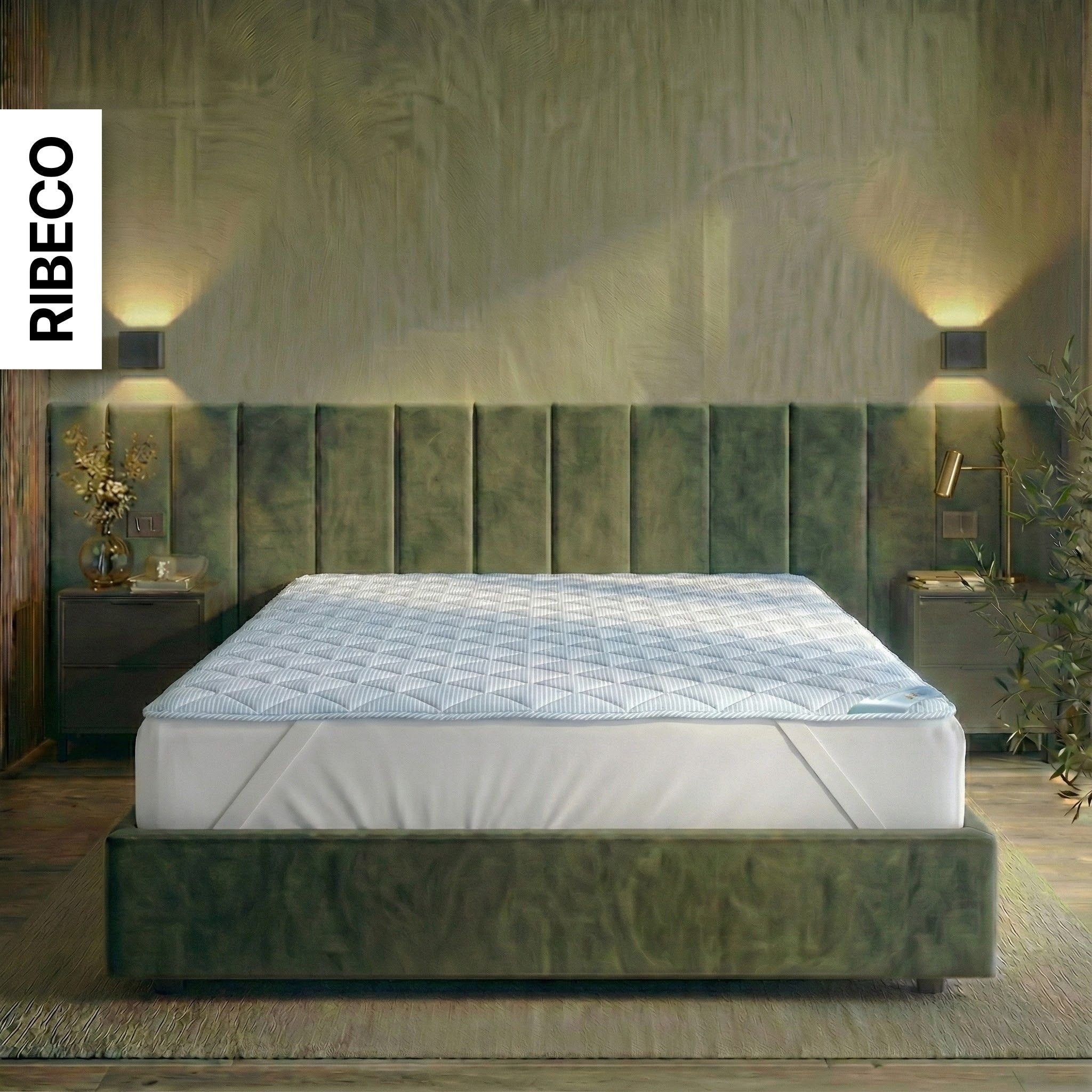 RIBECO Matratzenauflage »Top Cool, Auflage 90x200 cm, 120x200 cm, 180x200 cm, wendbar« Matratzenschoner, mit über 1.300 positiven Kundenbewertungen!