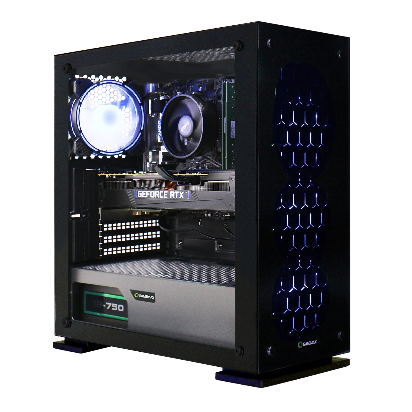 GAMEMAX Gaming-PC »Onyx II 7444 AMD Ryzen 5 7500F RTX 4070 32GB DDR5 1TB SSD« Windows 11, DDR5 RAM