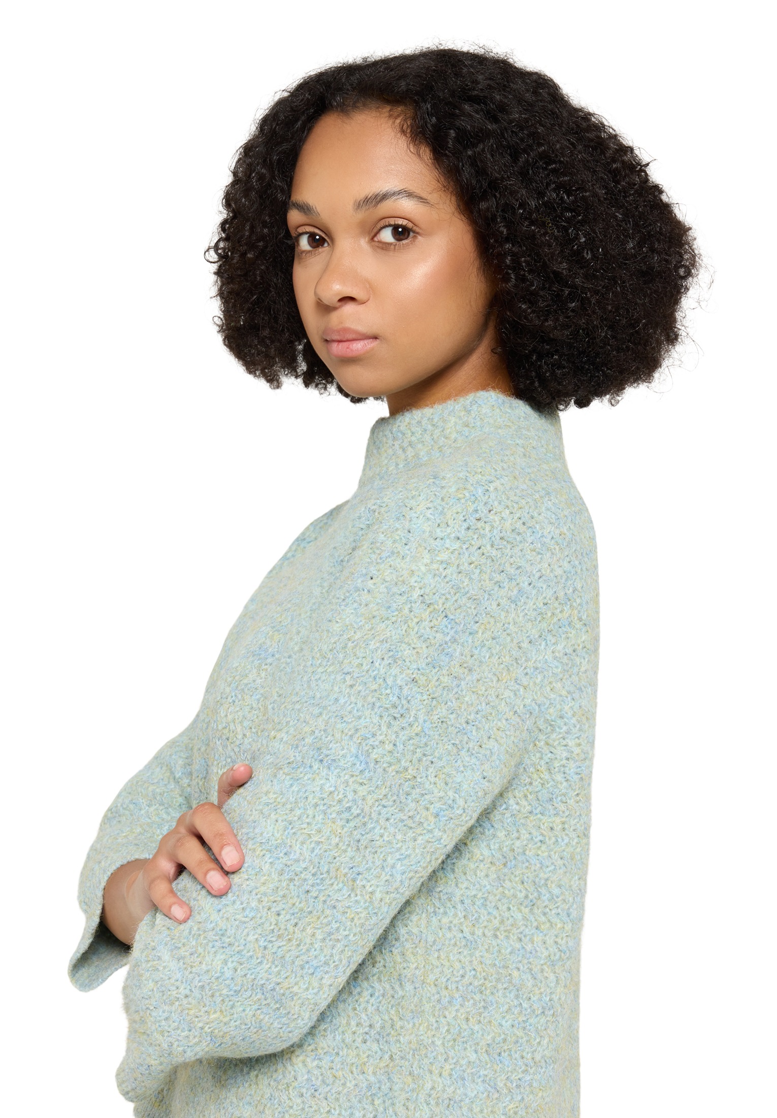 Cartoon Strickpullover »Strickpullover mit Stehkragen«