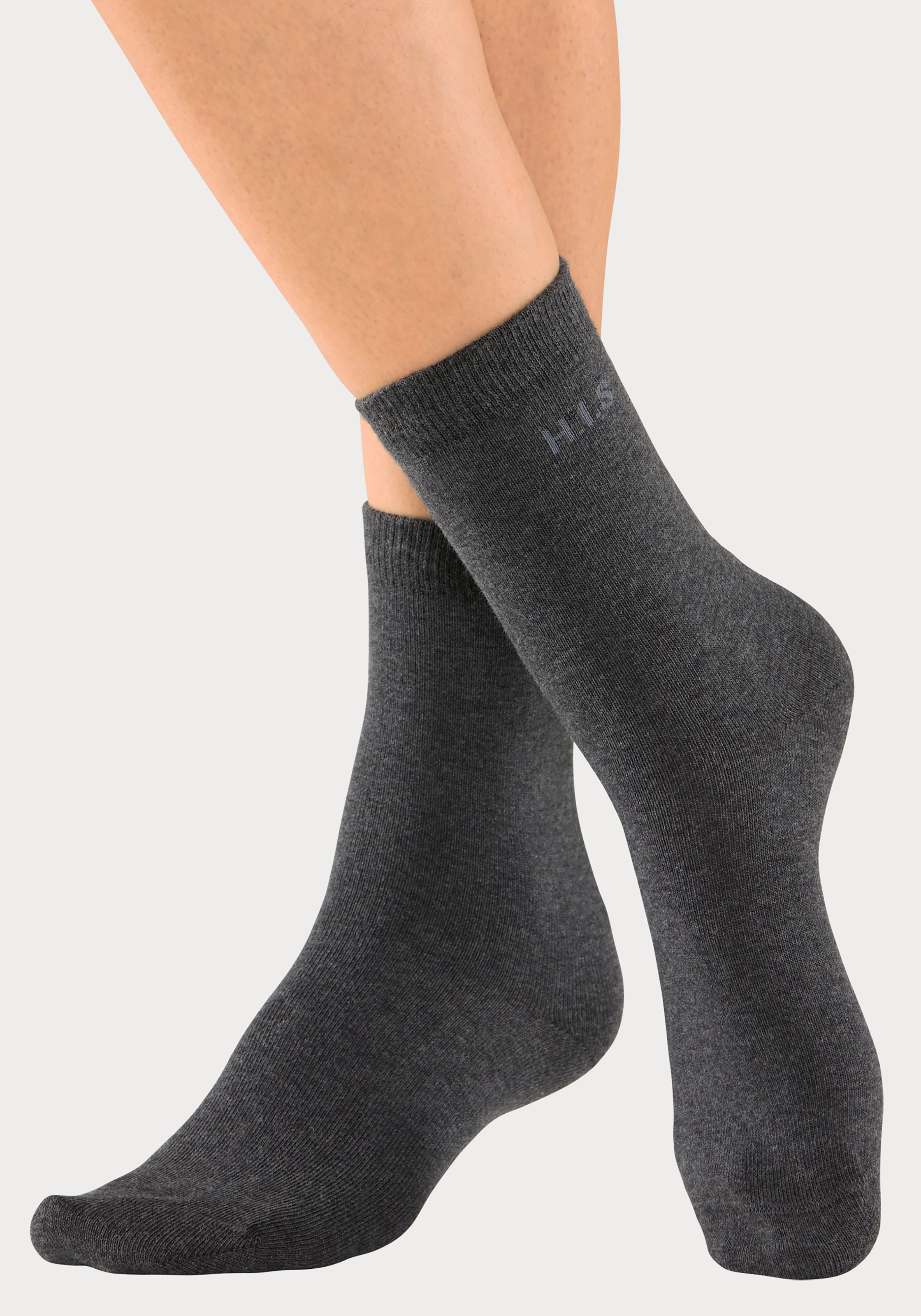 H.I.S Socken, (Packung, 16 Paar), mit eingestricktem Markenlogo