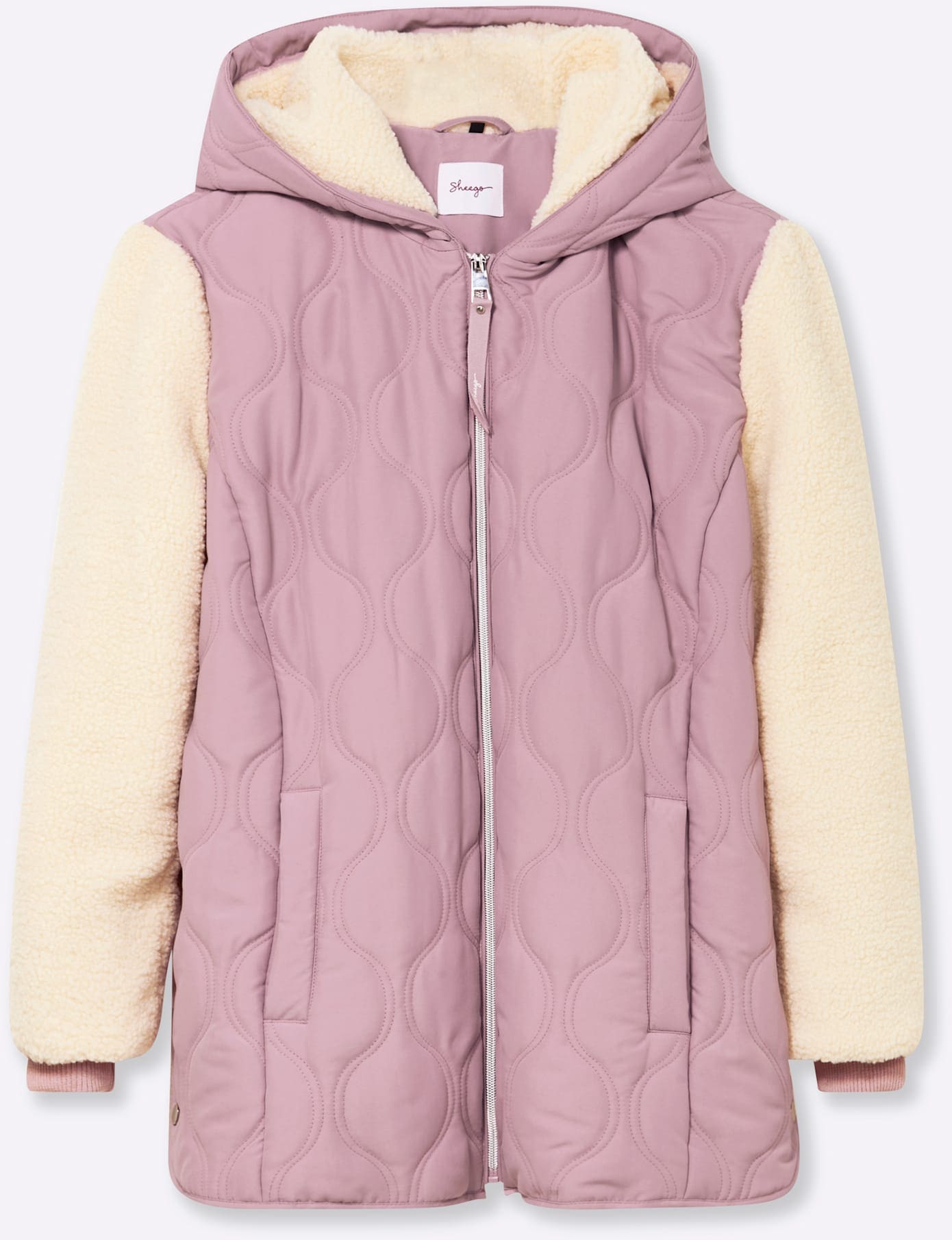 Sheego Steppjacke, mit Kapuze