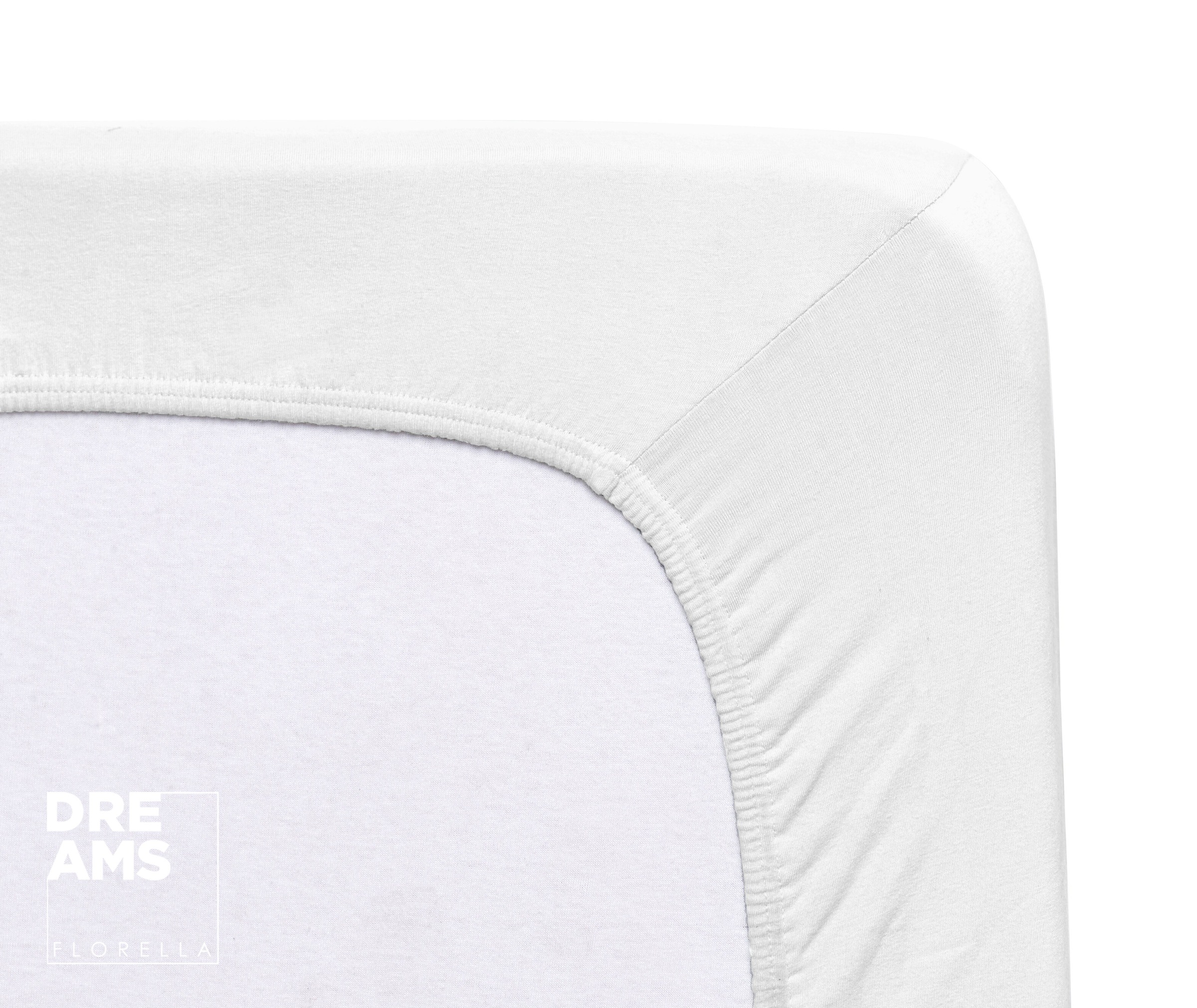 Florella Spannbettlaken »Topperbezug Deluxe Zwirn Jersey, mit Rundum-Gummi, 100 % Baumwolle«, für Topper bis 12 cm geeignet