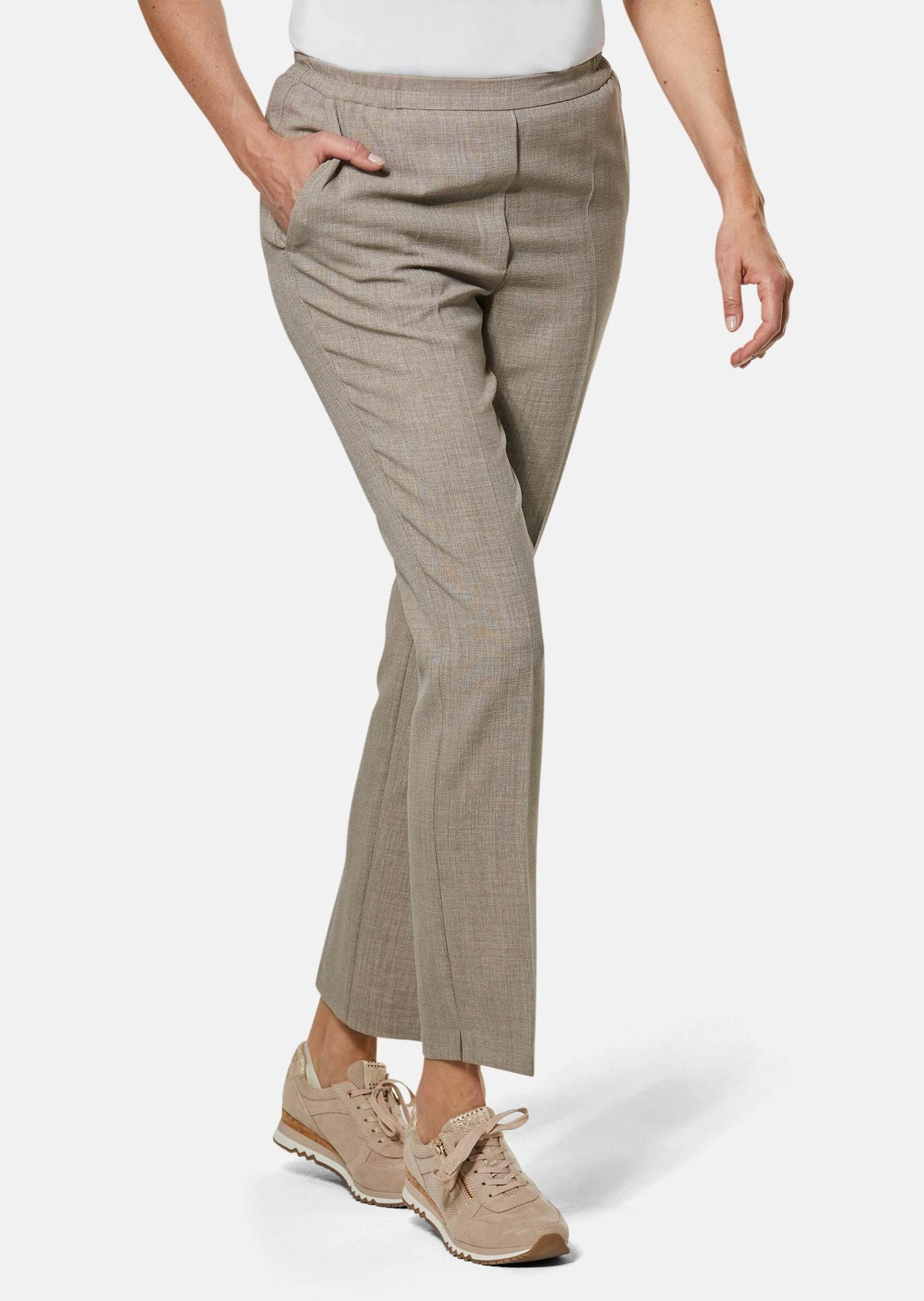 GOLDNER Schlupfhose »Schlupfhose Martha in knitterarmer Leinenoptik«