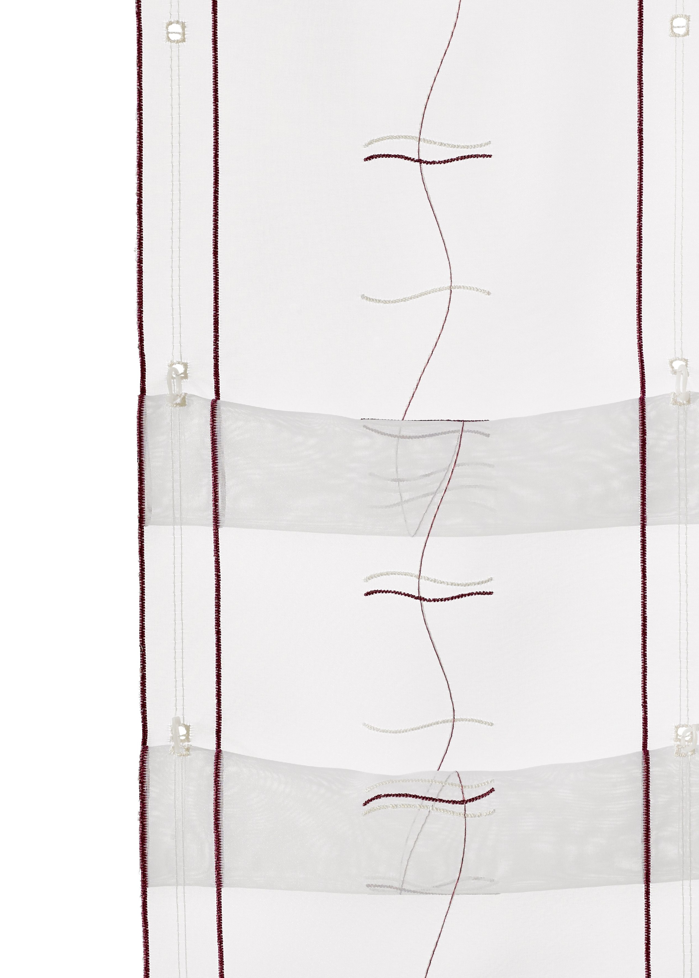 Weckbrodt Scheibengardine »Selina«, (1 St.), transparent, Stickerei, kaufen Voile, Hochraff, online bestickt, Gardine, Raffung